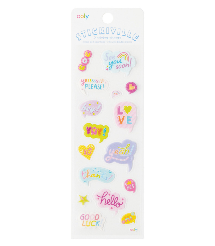 Ooly Stickiville Çıkartmalar // Cute Thoughts