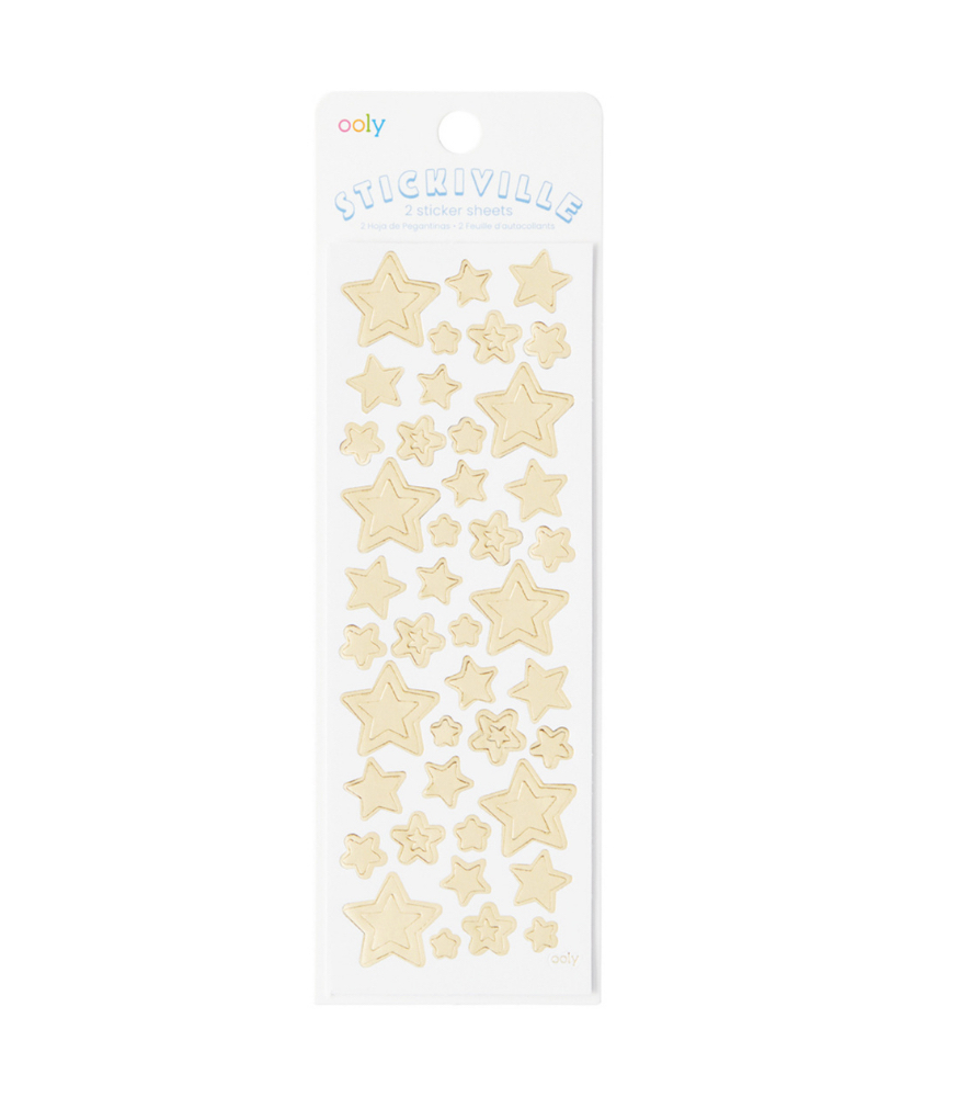 Ooly Stickiville Çıkartmalar // Gold Stars