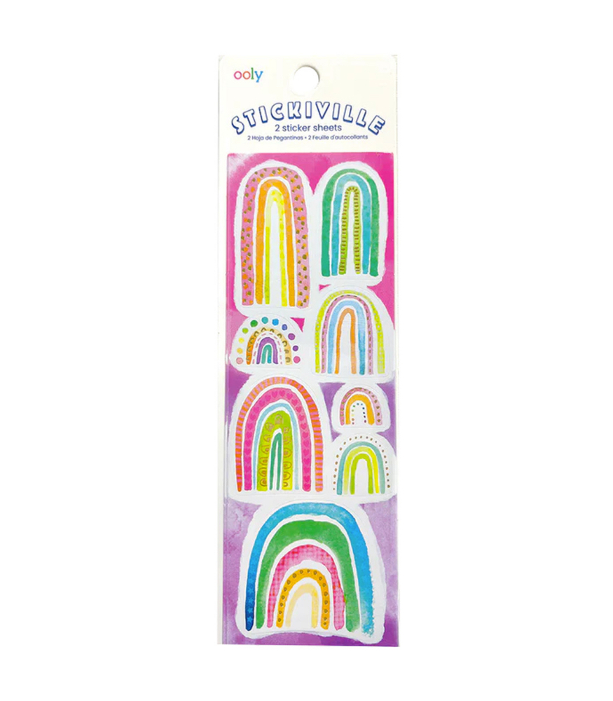 Ooly Stickiville &Ccedil;ıkartmalar // Watercolor Rainbows