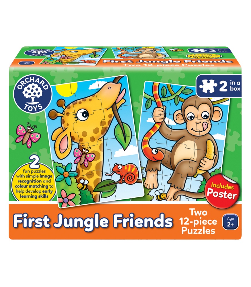Orchard Toys Puzzle Set // First Jungle Friends (12 Parça x 2)