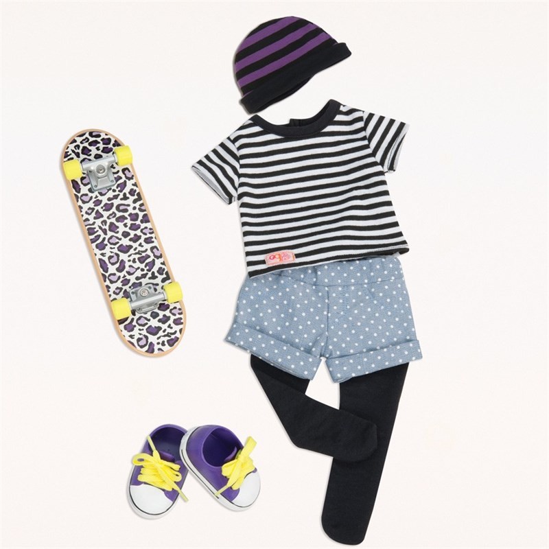 Our Generation Oyuncak Bebek Kıyafet Seti // Kaykay