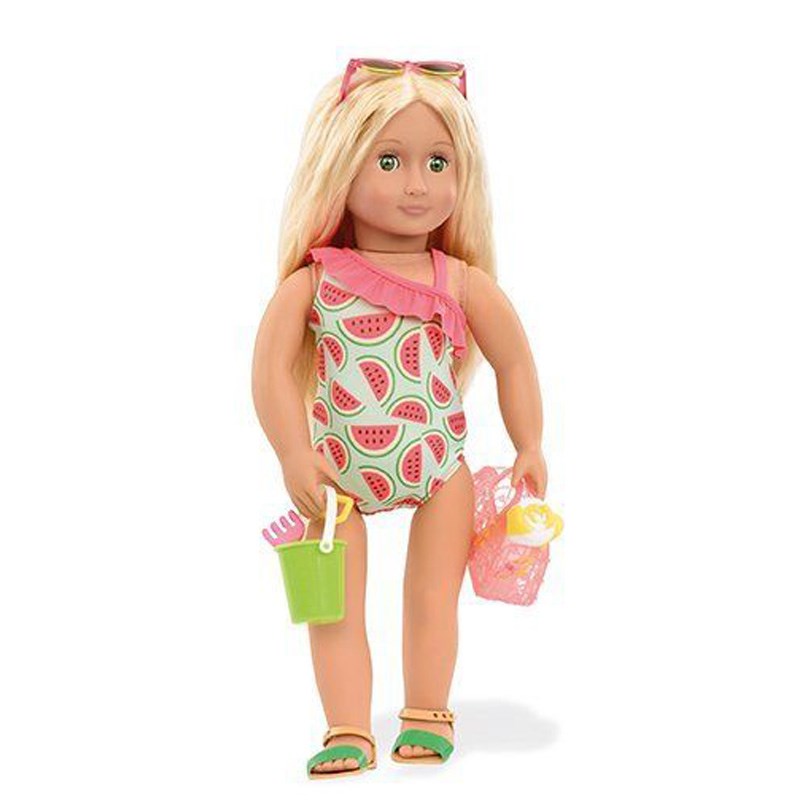 Our Generation Oyuncak Bebek Kıyafet Seti // Watermelon Print Swimsuit