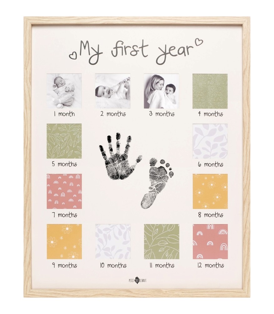 Petit Artichaut İlk Yıl Fotoğraf ve İz &Ccedil;er&ccedil;evesi // My First Year