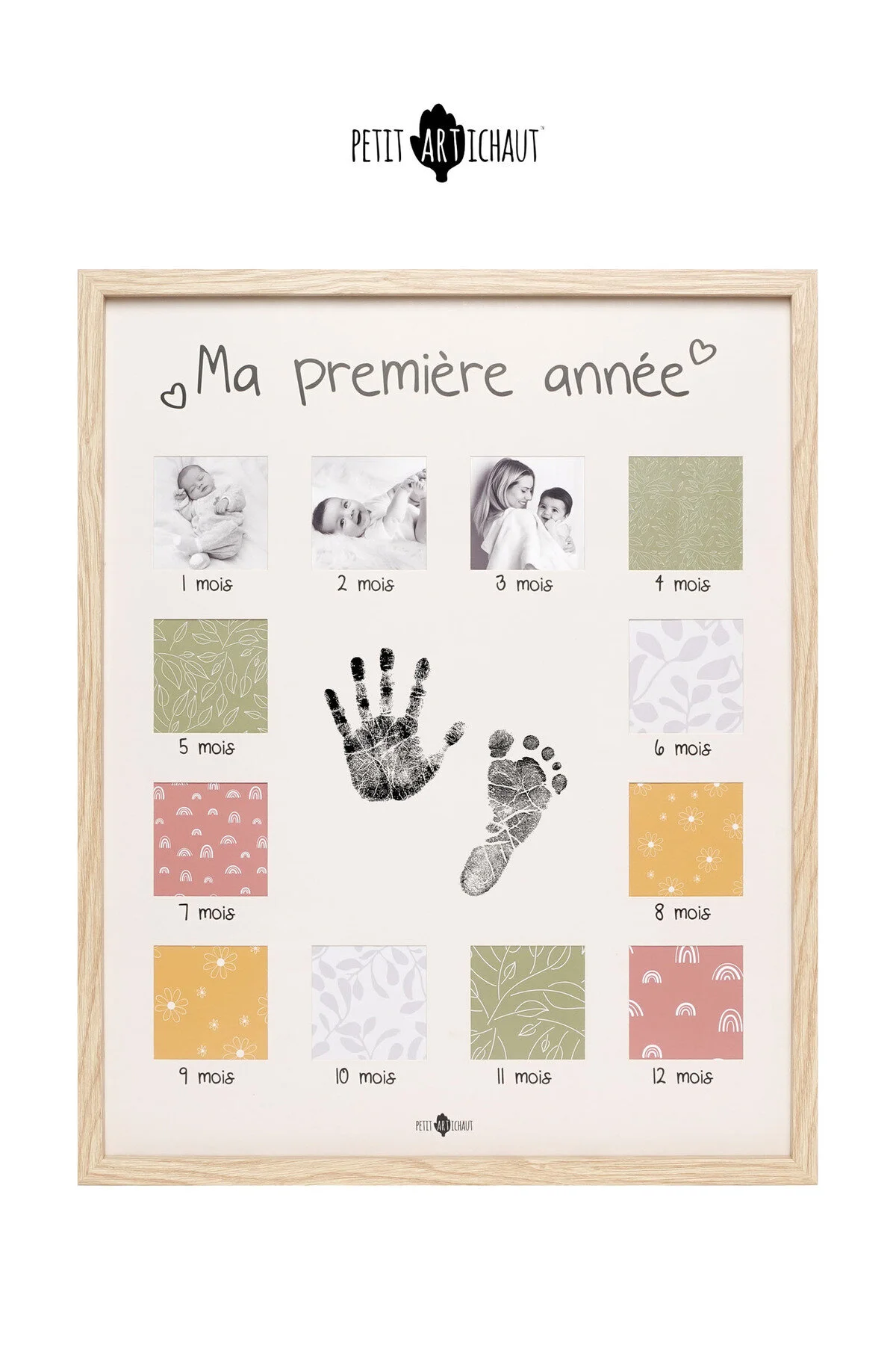 Petit Artichaut İlk Yıl Fotoğraf ve İz &Ccedil;er&ccedil;evesi // My First Year