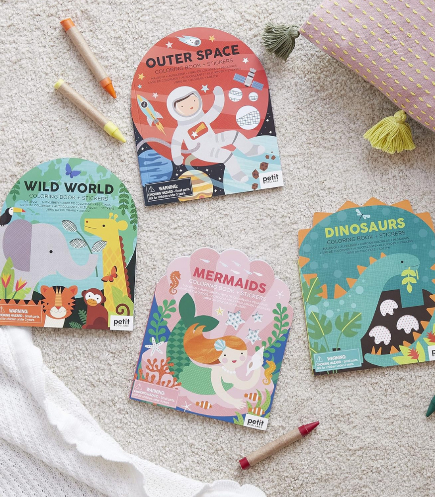 Petit Collage Çıkartmalı Boyama Kitabı // Wild World