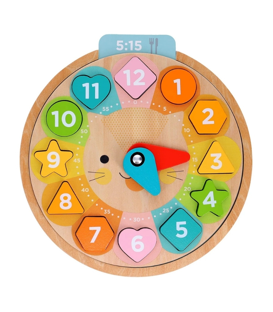 Petit Collage Ahşap Eğitici Saat Yapboz