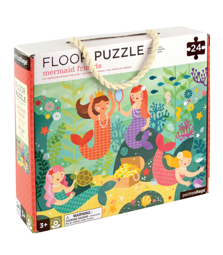 Petit Collage Yer Yapbozu // Mermaid Friends (24 Par&ccedil;a)