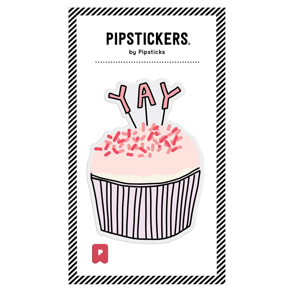 Pipsticks Big Pufft Sticker // Cupcake