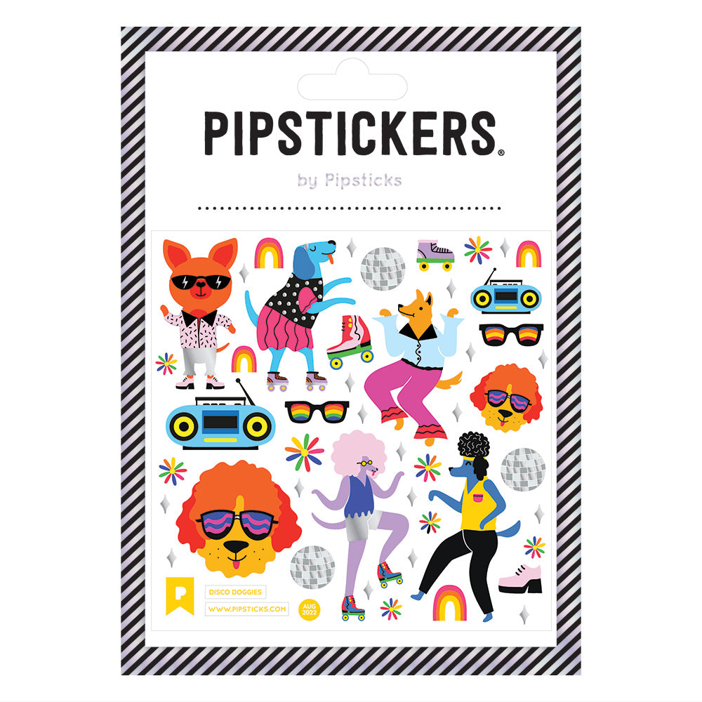 Pipsticks Sticker // Disco Doggies
