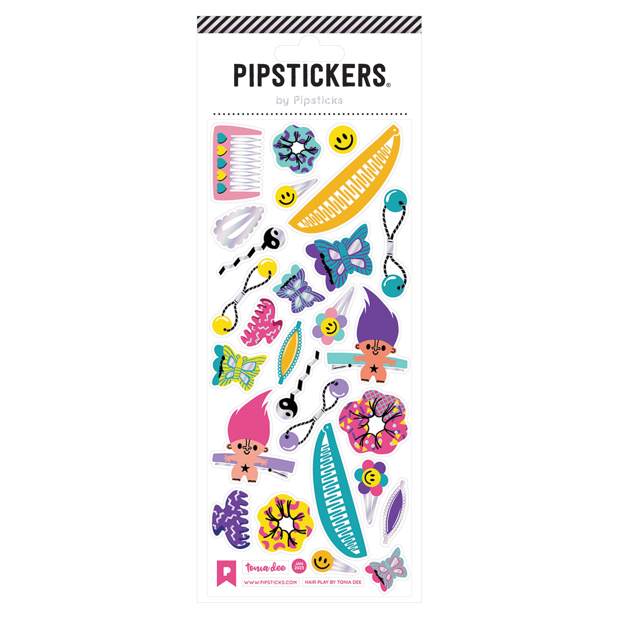 Pipsticks Sticker // Hair Play by Tonia Dee