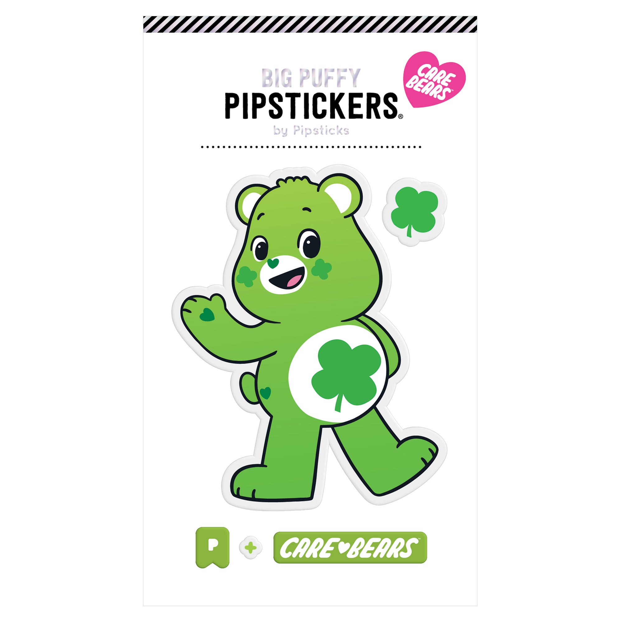 Pipsticks Big Puffy Sticker // Good Luck Bear