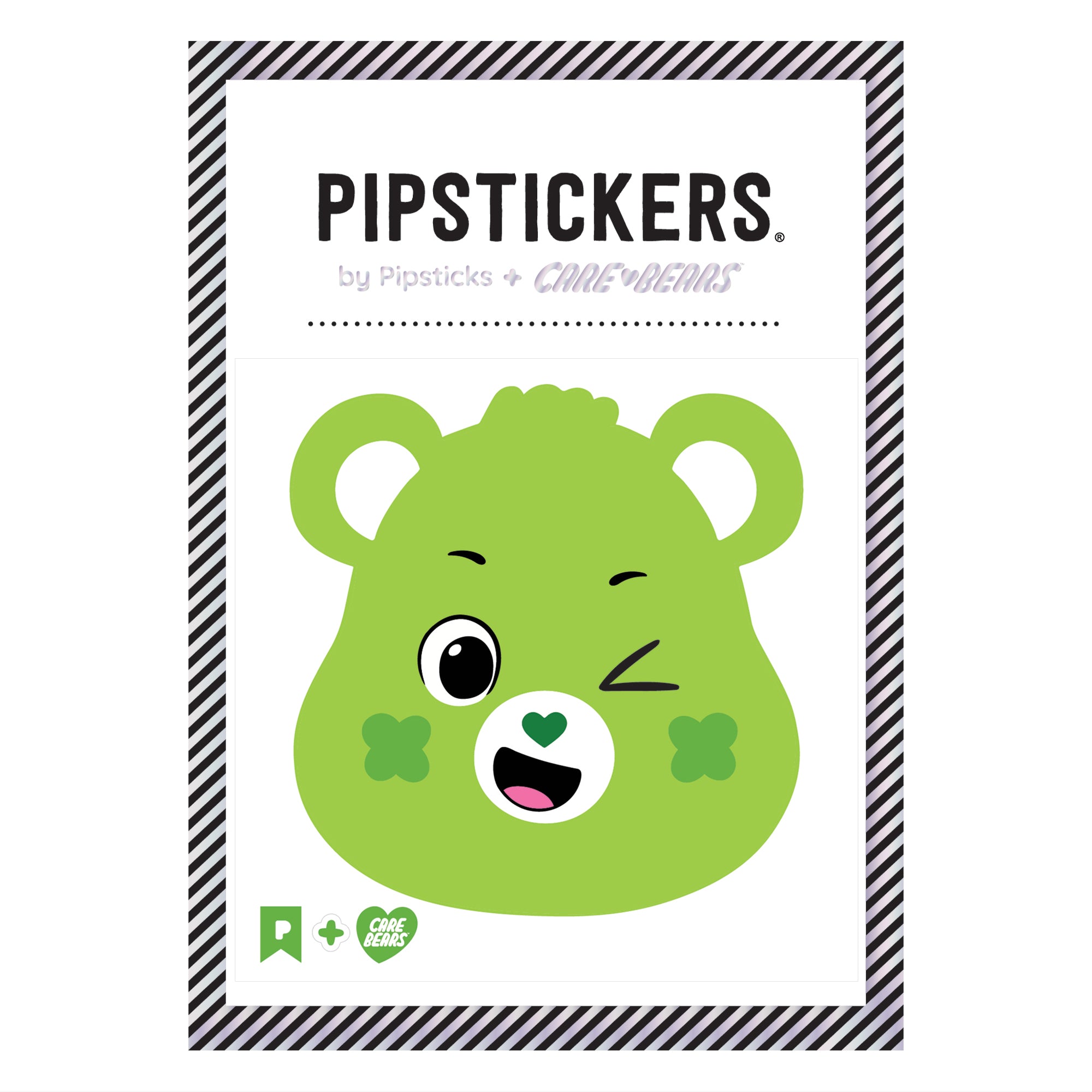 Pipsticks Fuzzy Sticker // Good Luck Bear