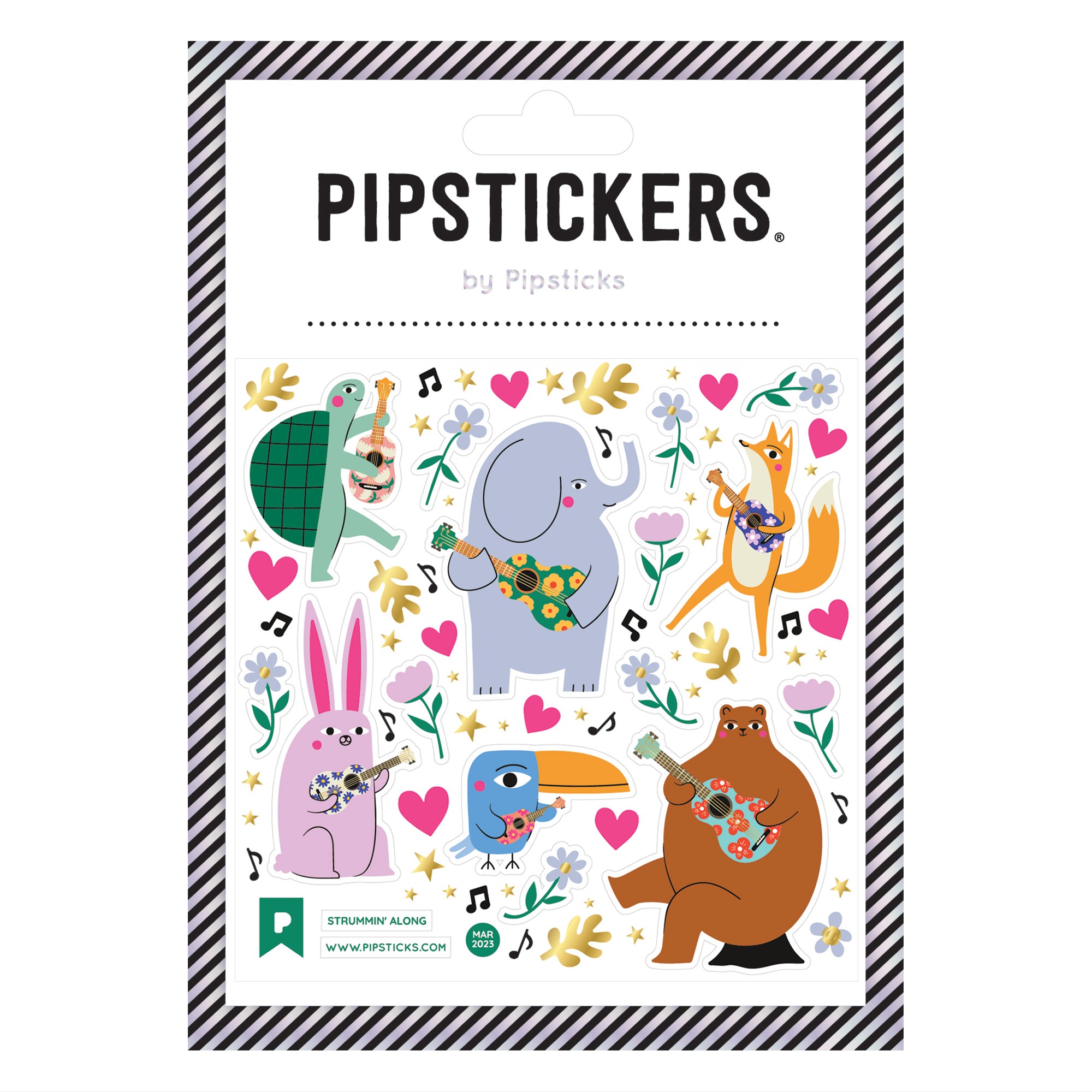 Pipsticks Sticker // Strummin' Along