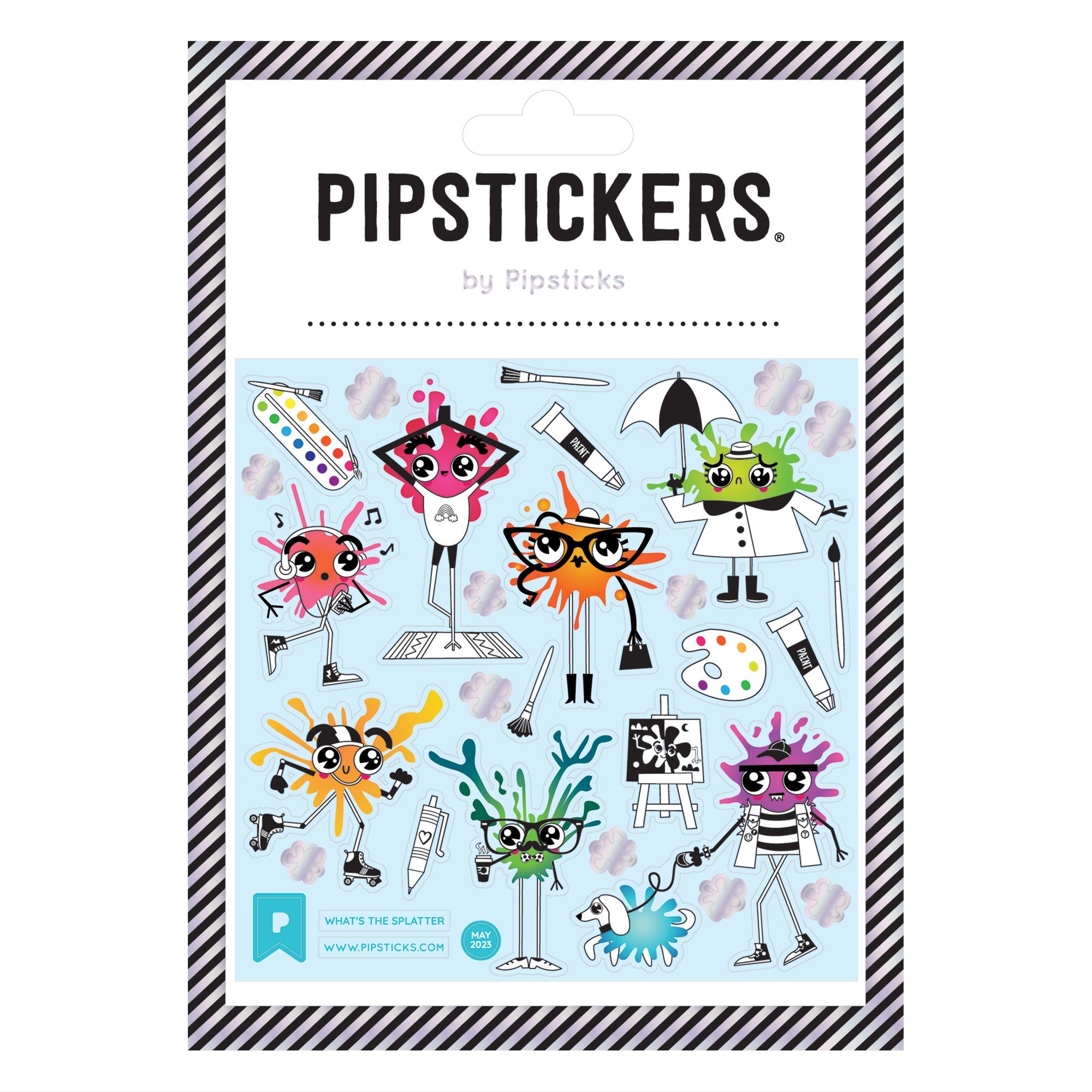 Pipsticks Sticker // What's The Splatter