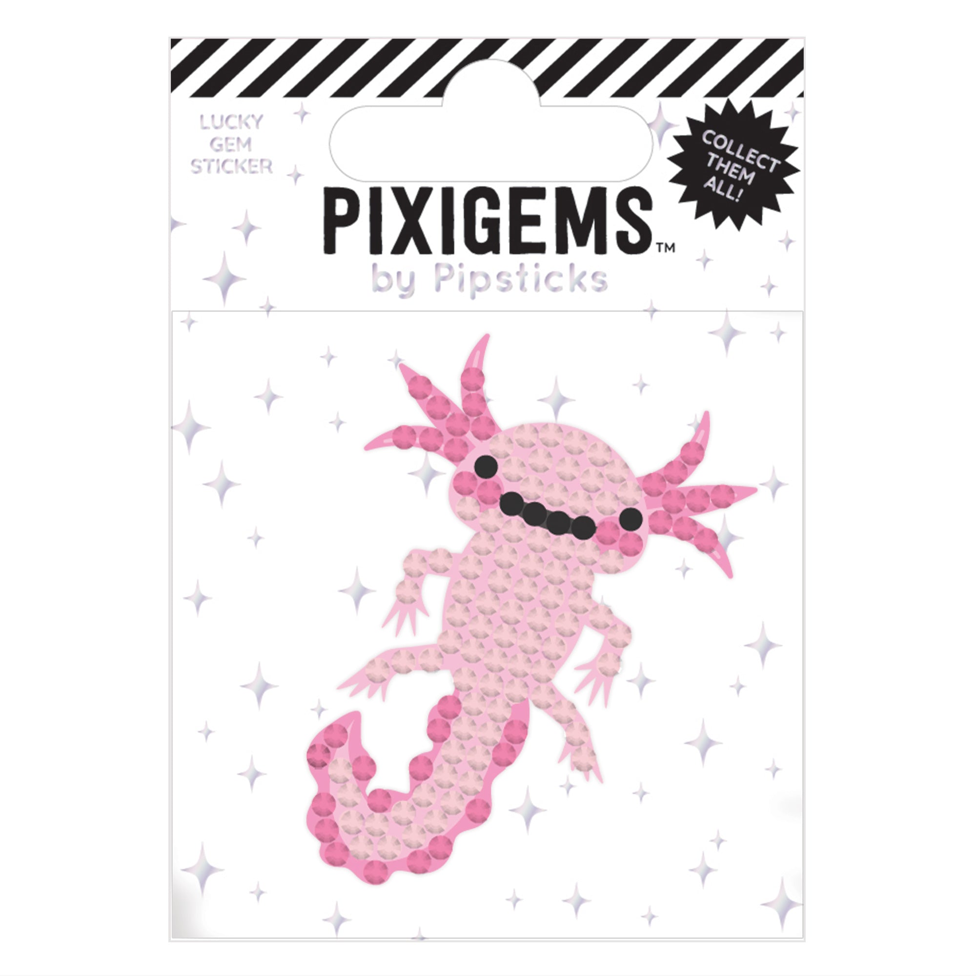 Pipsticks Pixigem Sticker // Alvin Axolotl
