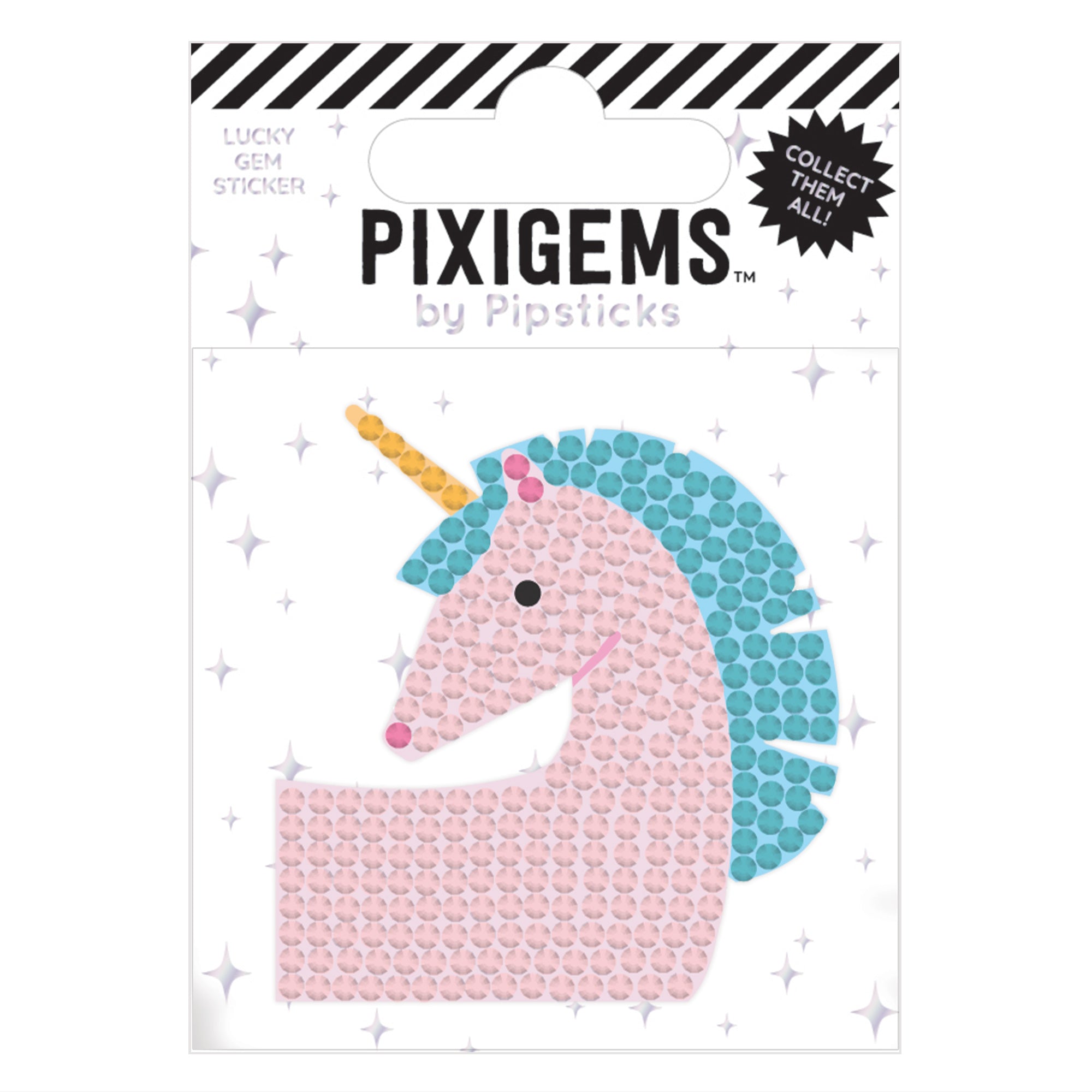 Pipsticks Pixigem Sticker // Eunice Unicorn