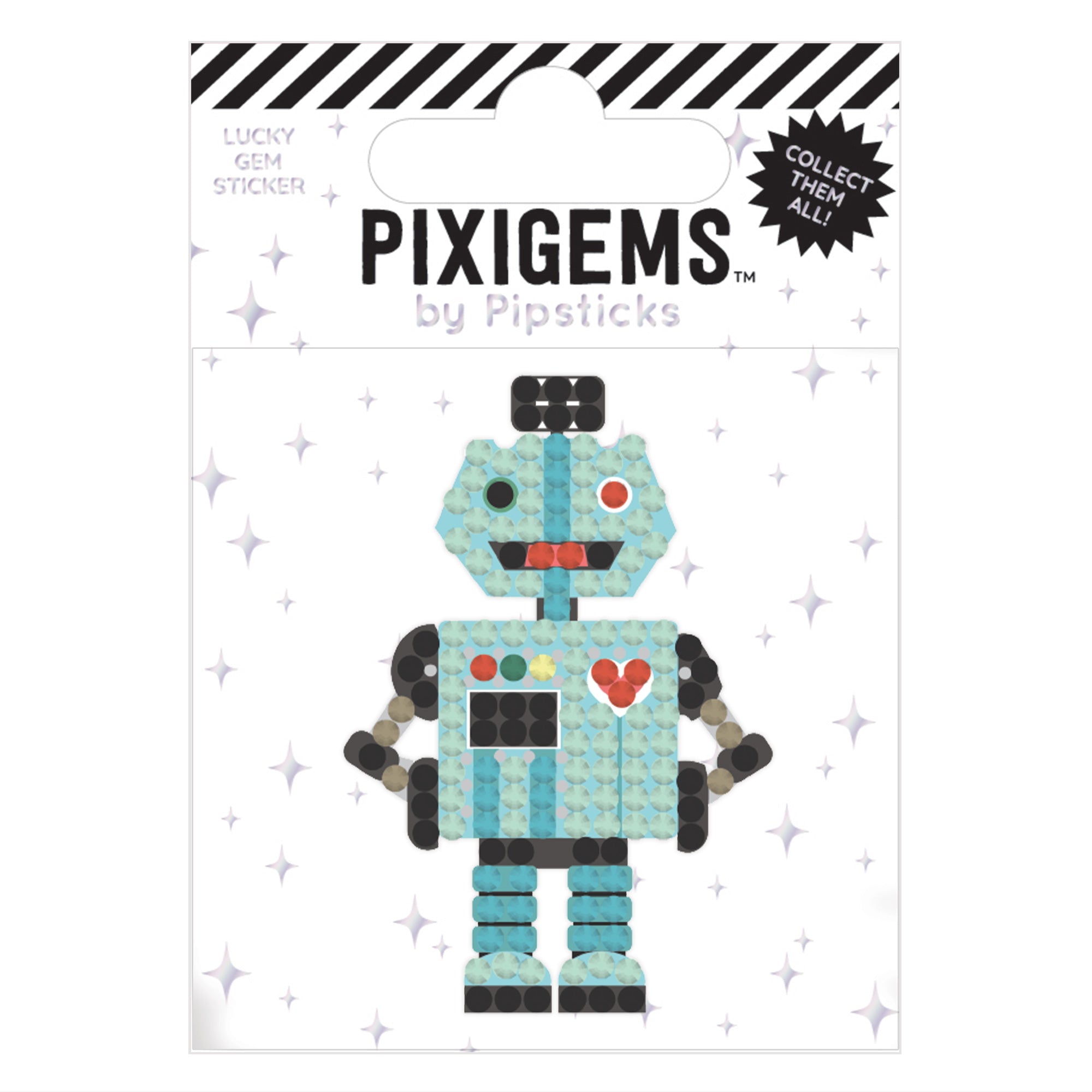 Pipsticks Pixigem Sticker // Roxi Robot