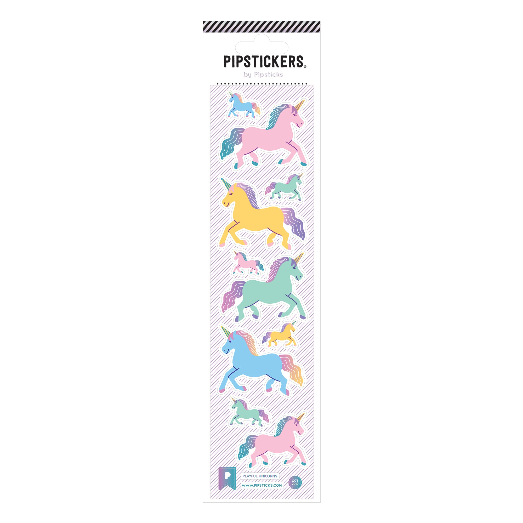 Pipsticks Sticker // Playful Unicorns