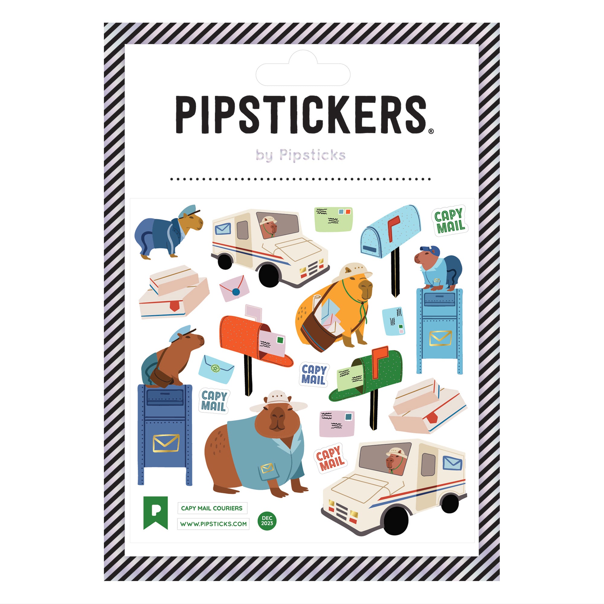 Pipsticks Sticker // Capy Mail Couriers