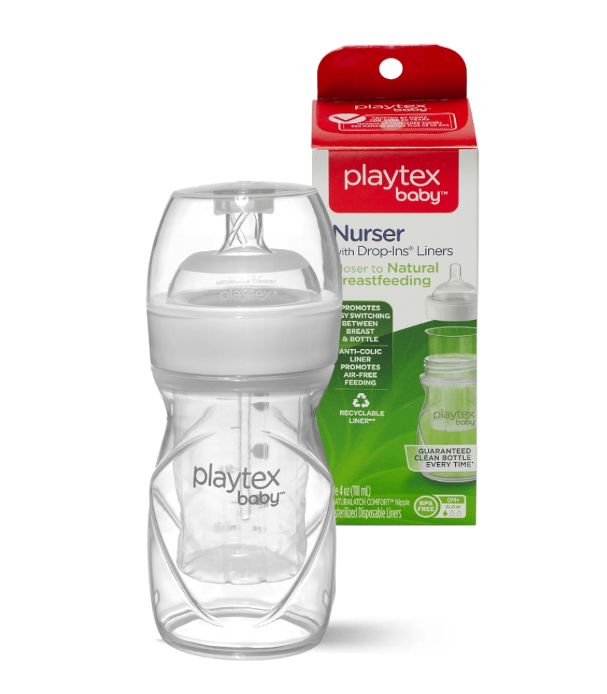 Playtex Baby Nurser Yenidoğan Anti Kolik Bebek Biberon & Liners Seti (118 ml)
