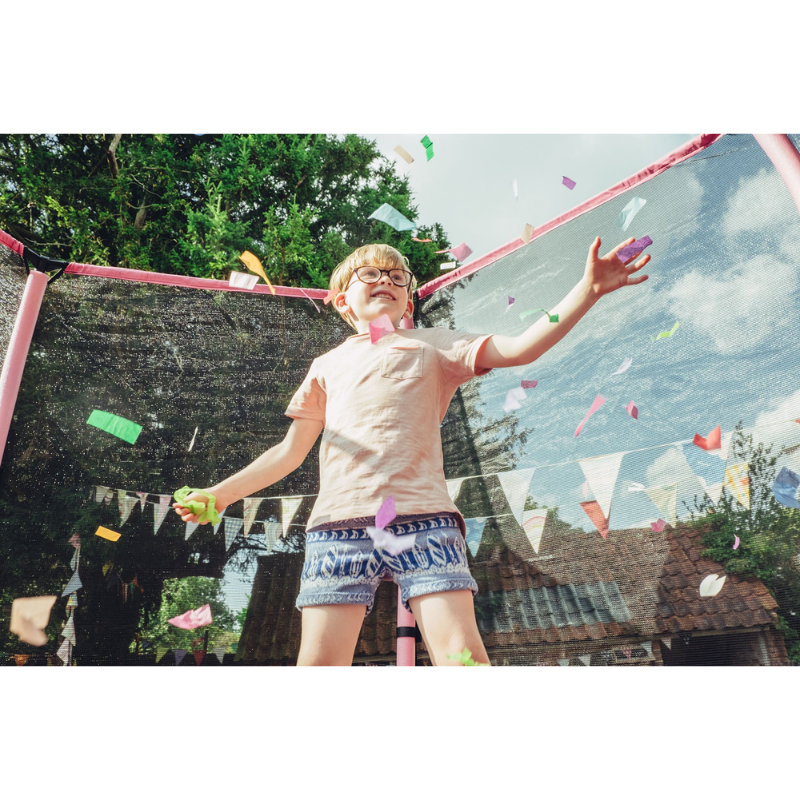 Plum File Korumalı Trambolin (152 cm) // Pembe