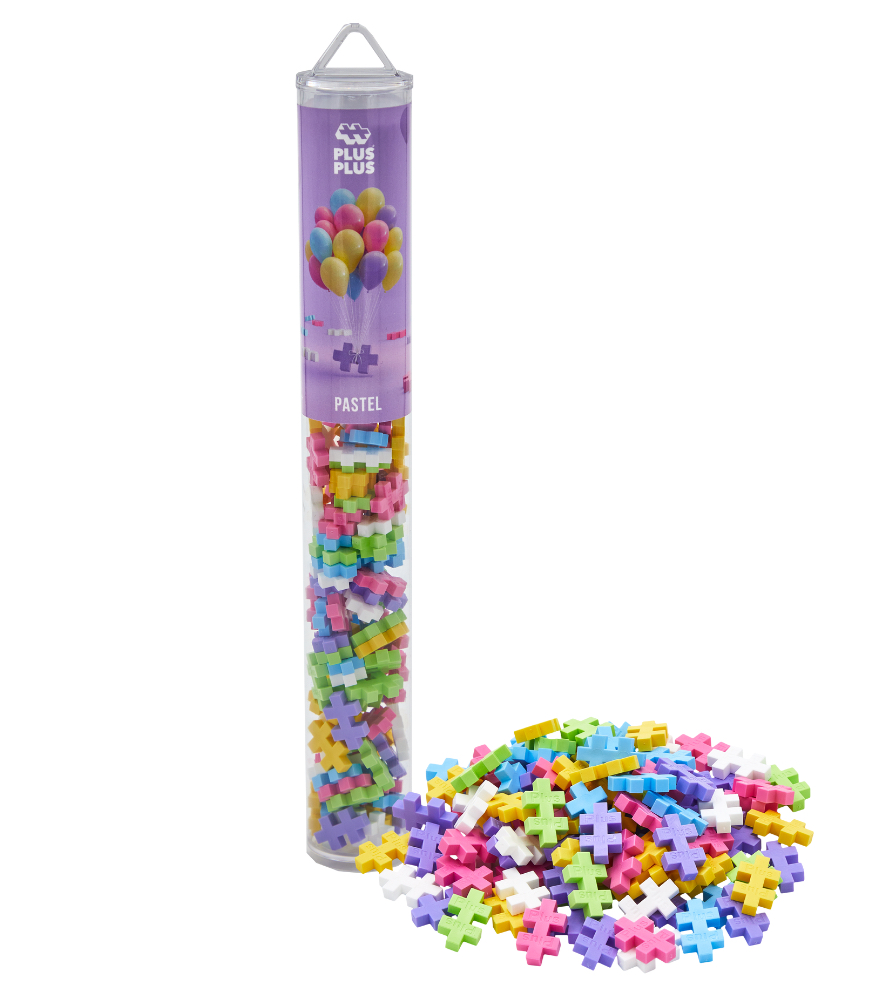 Plus-Plus Yaratıcı Blok T&uuml;p // Pastel Mix (100 Par&ccedil;a)