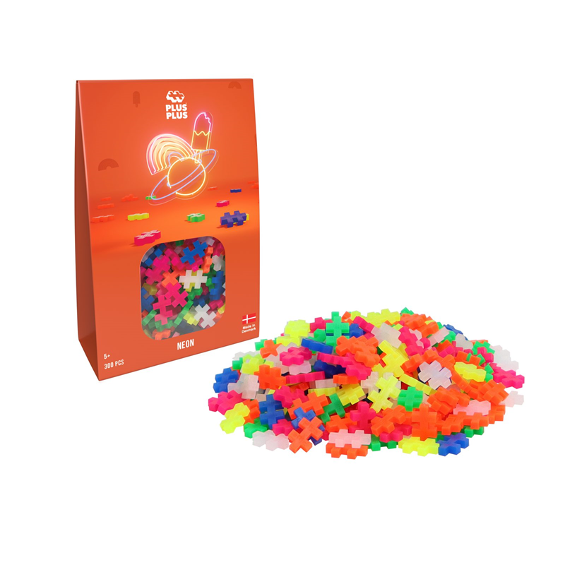 Plus-Plus Learn to Build Yaratıcı Blok // Neon (300 Parça)