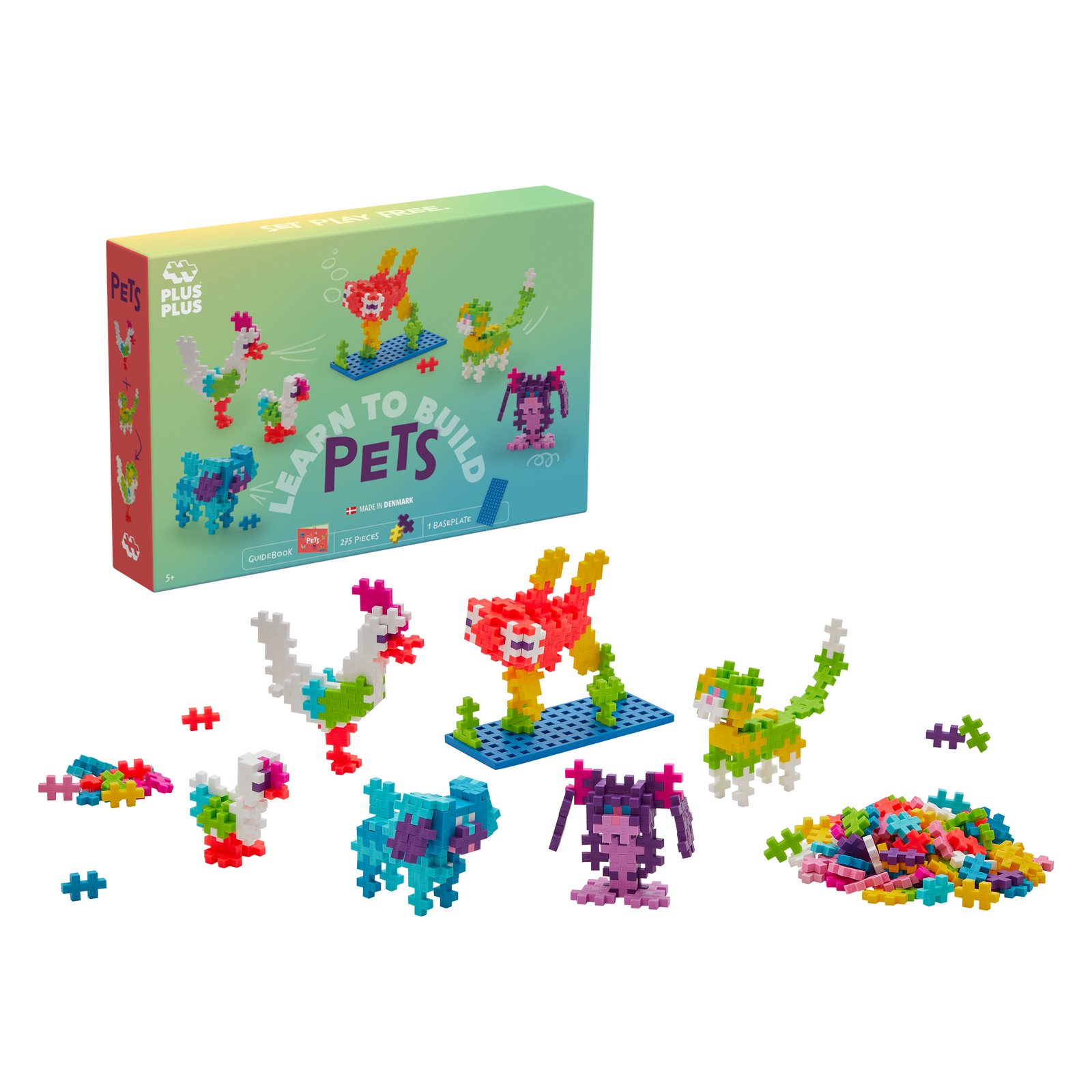 Plus-Plus Learn to Build Yaratıcı Blok // Pets (275 Parça)