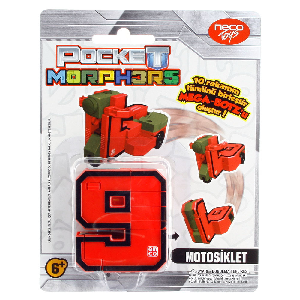 Pocket Morphers  D&ouml;n&uuml;şebilen Numaralar Motosiklet                 