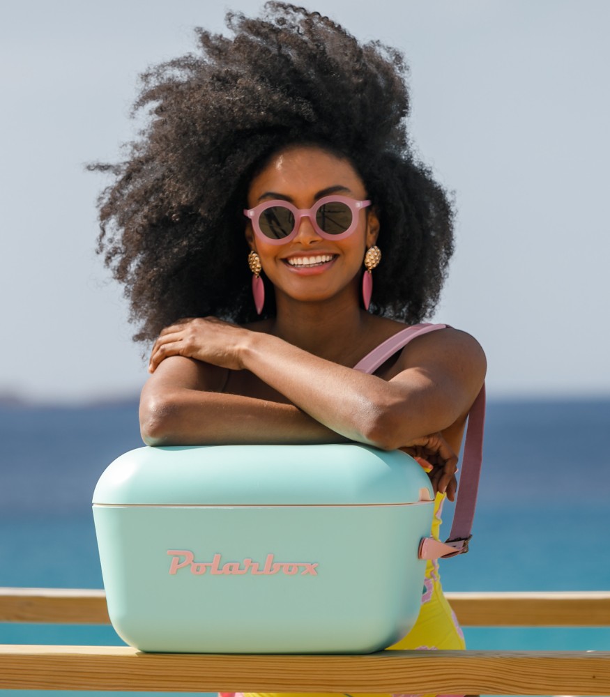 Polarbox Cooler Soğutucu &Ccedil;anta Pop Edition (12L) // Celeste - Rosa Baby