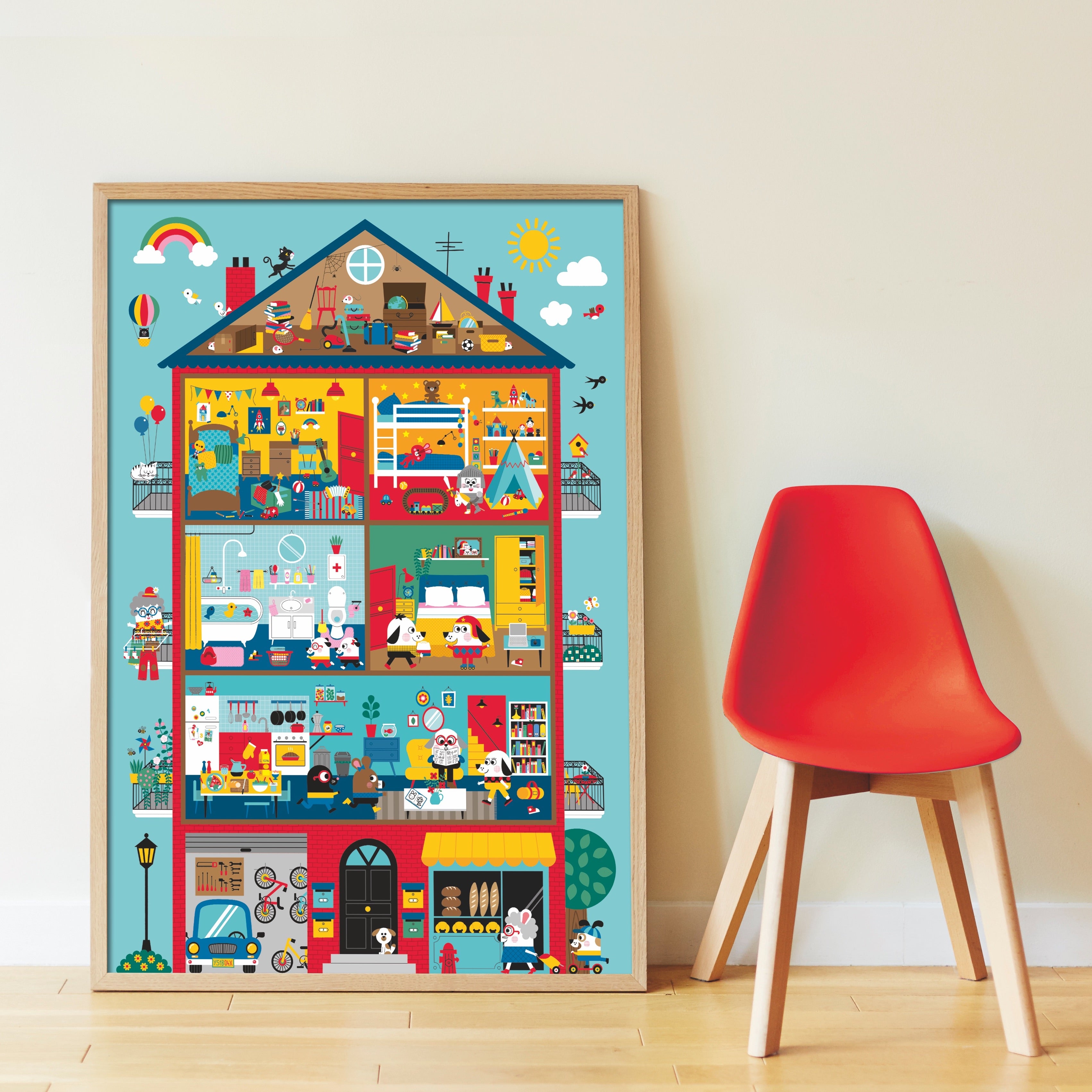 Poppik Discovery Sticker Poster // Home