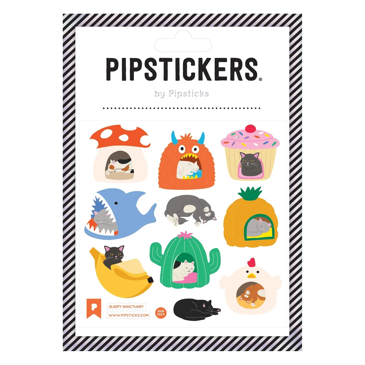 Pipsticks Sticker // Sleepy Sanctuary