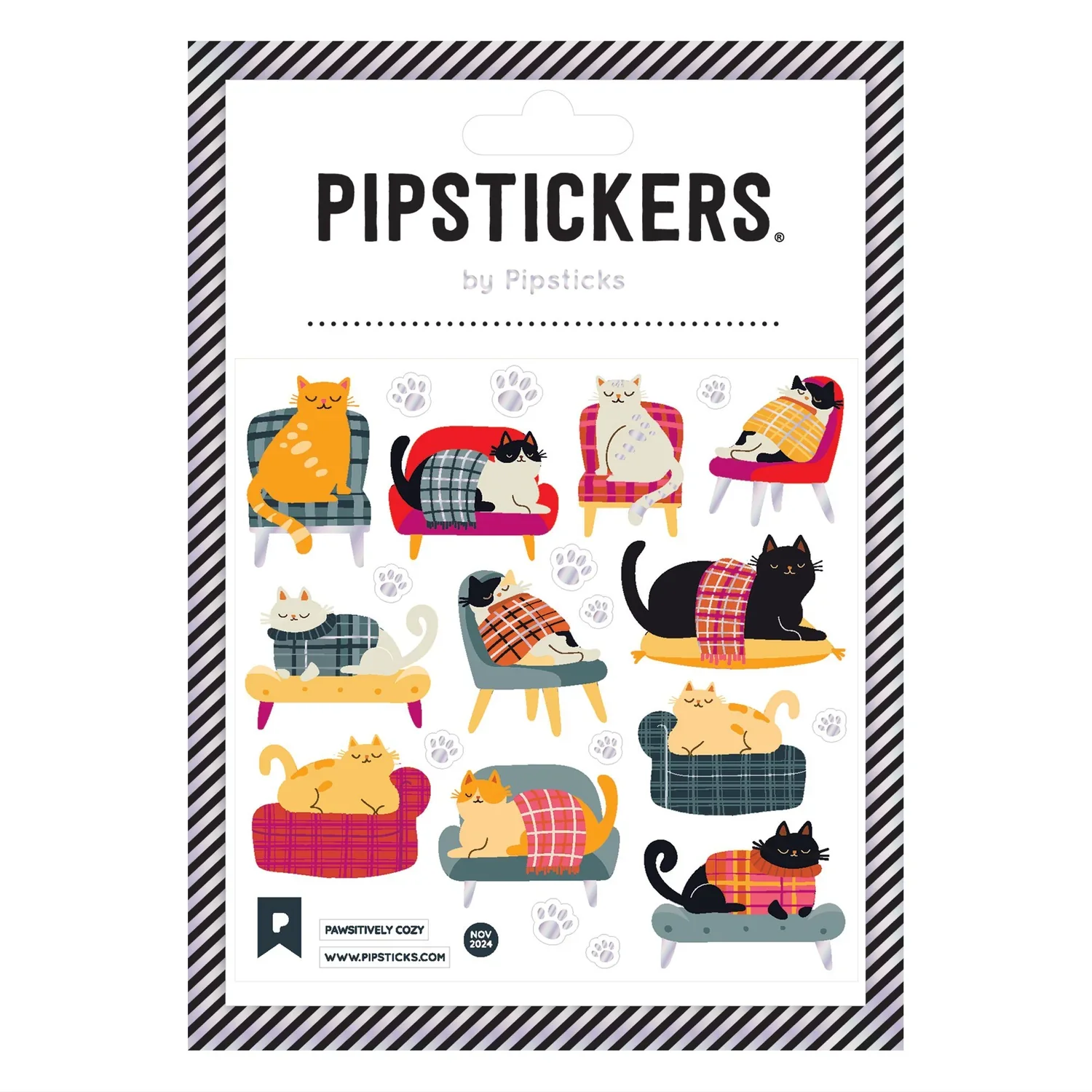 Pipsticks Sticker // Pawsitively Cozy