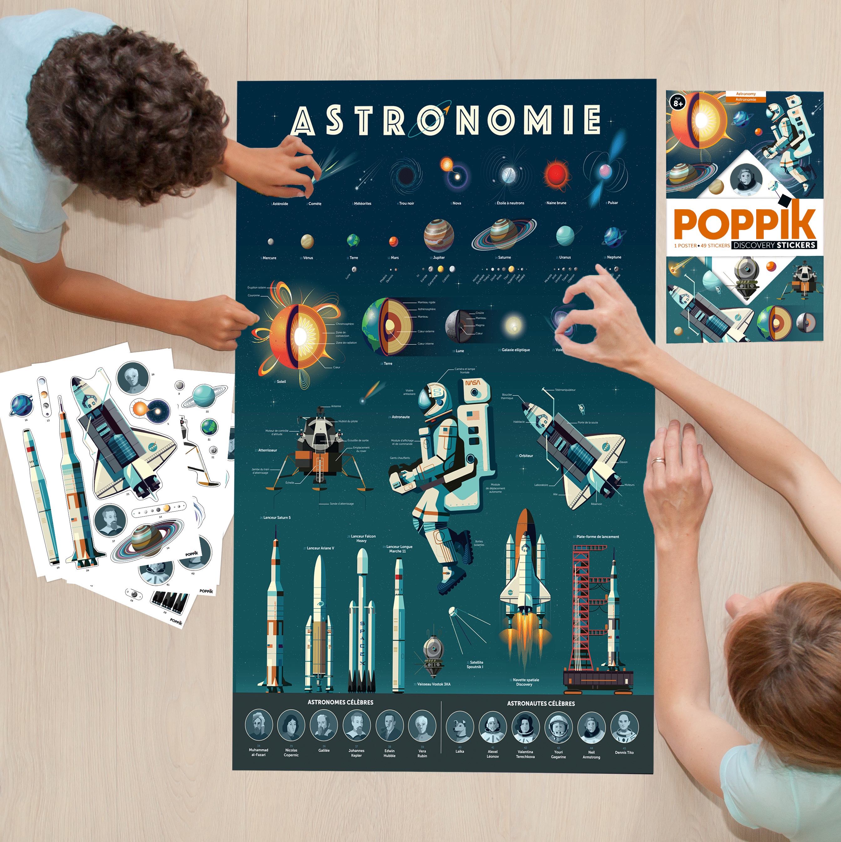 Poppik Discovery Sticker Poster // Astronomy