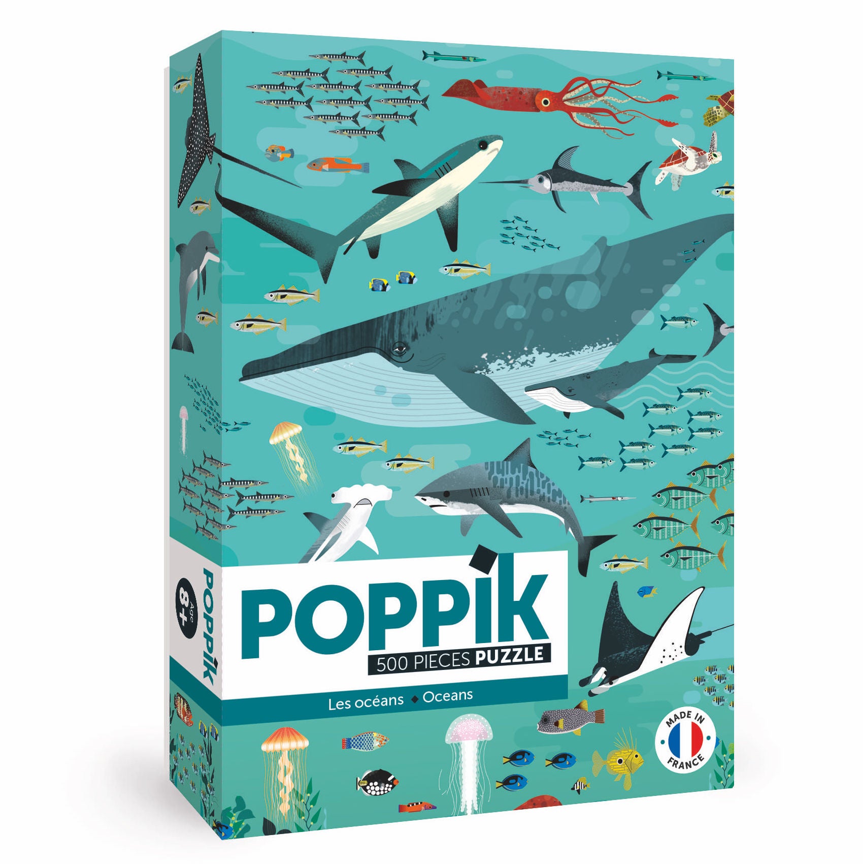 Poppik Puzzle with Poster // Oceans (500 Par&ccedil;a)
