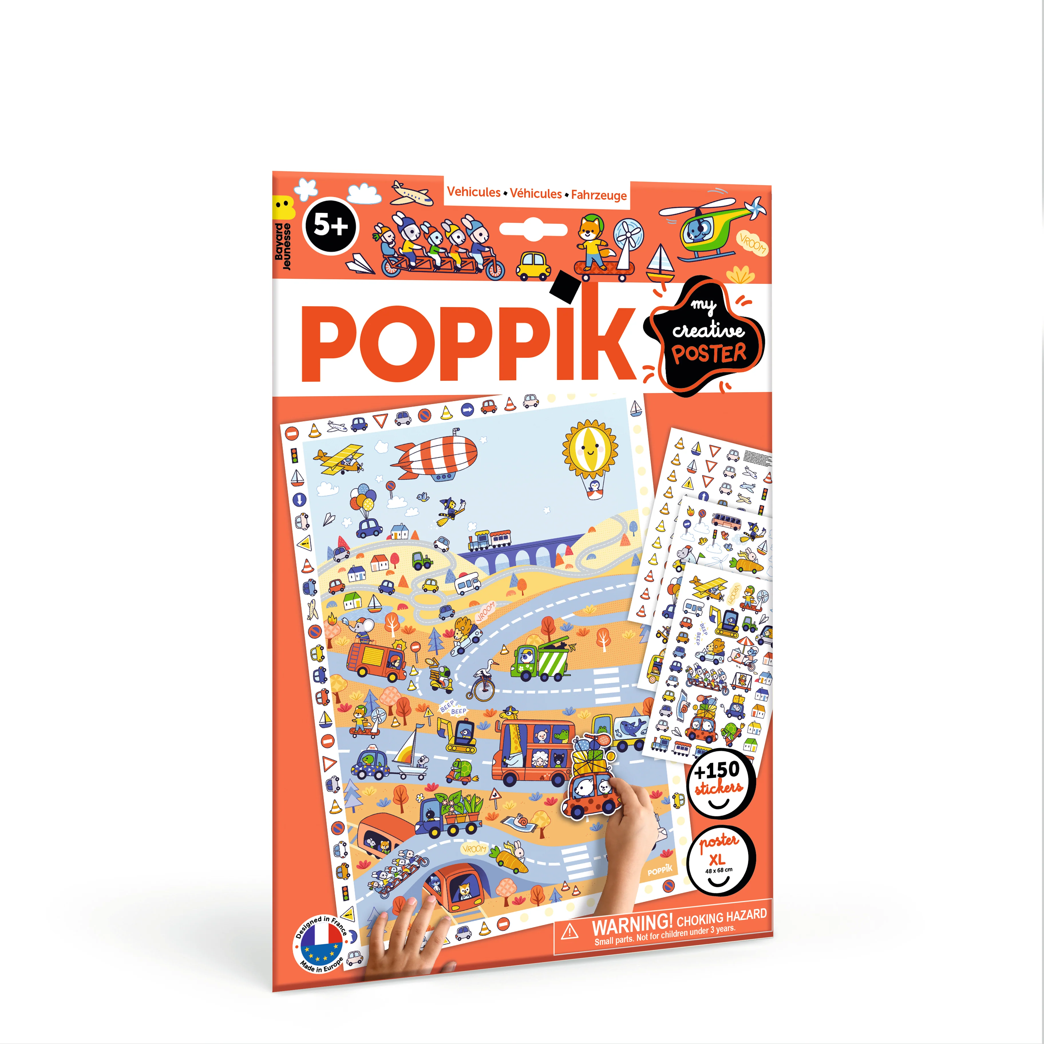 Poppik Creative Sticker Poster // Vehicles