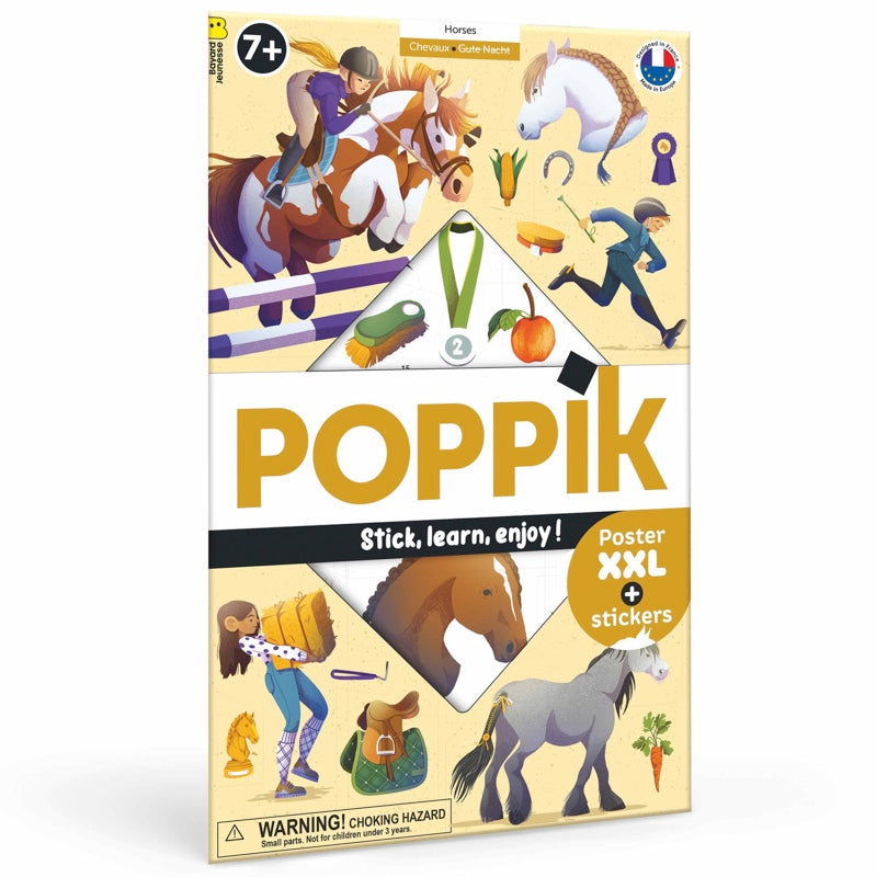 Poppik Discovery Sticker Poster // Horses