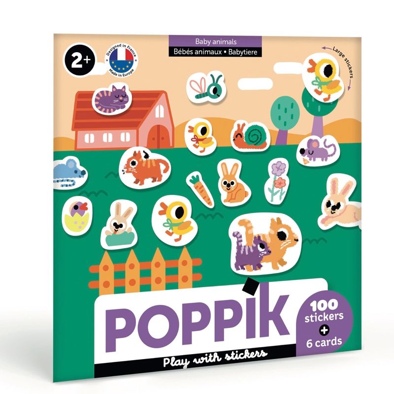 Poppik Sticker Set // Baby Animals
