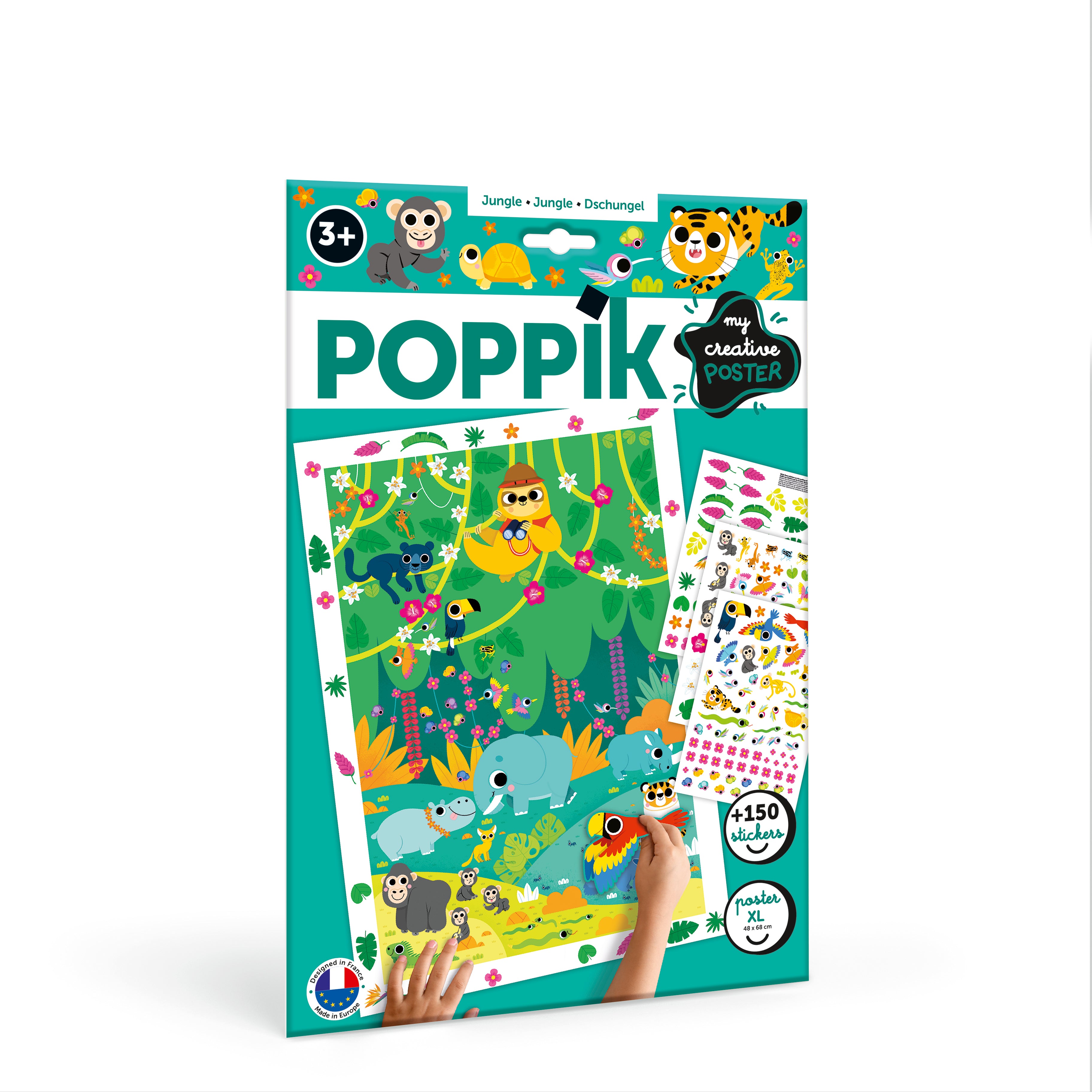 POPPIK Creative Sticker Poster // Jungle