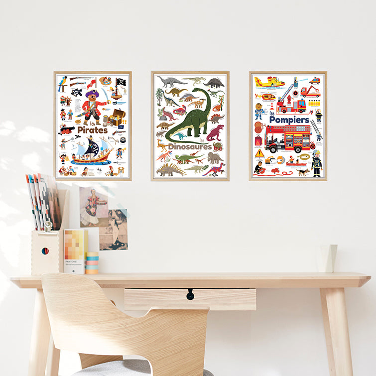 Poppik Mini Sticker Poster // Firemen