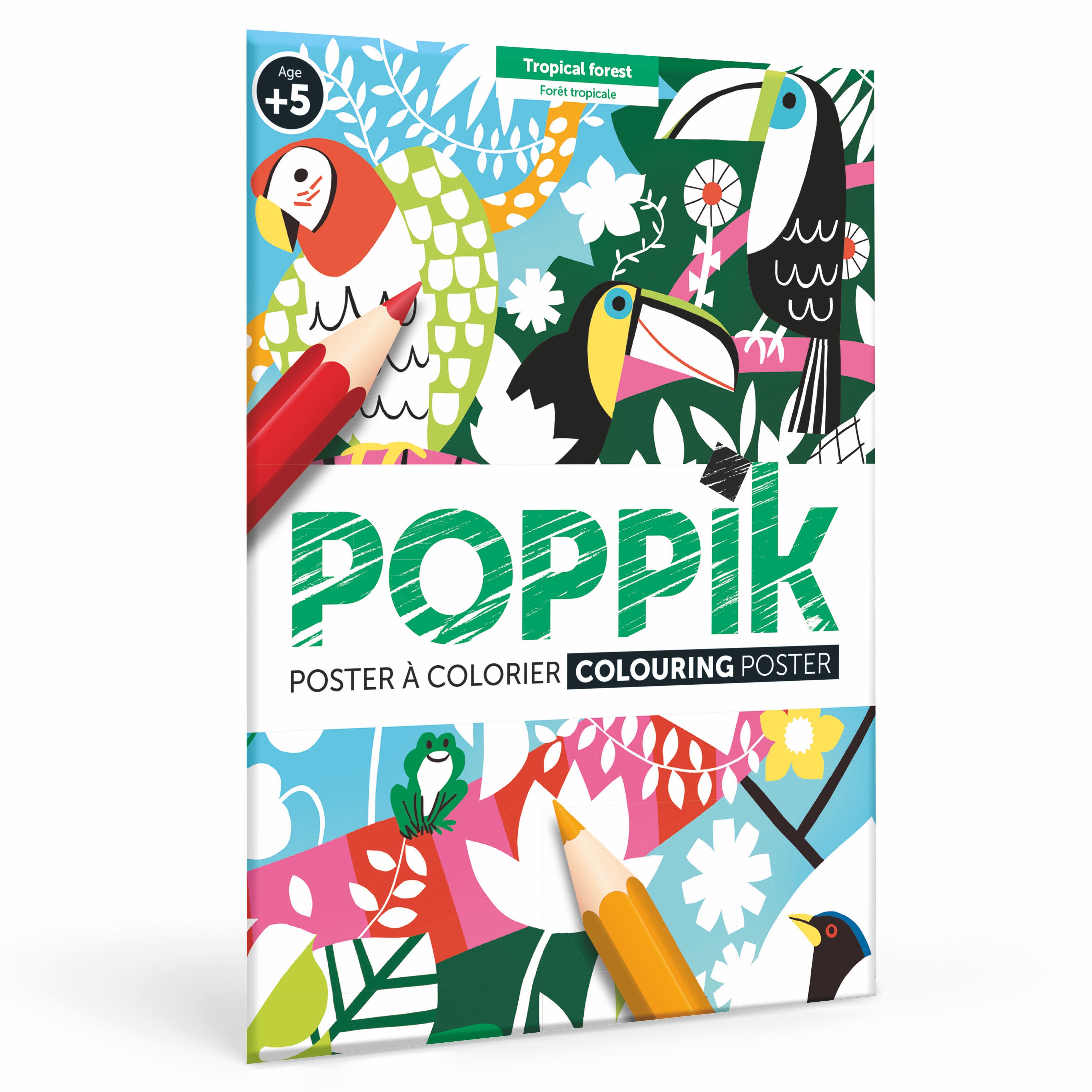 Poppik Colouring Poster // Jungle Forest