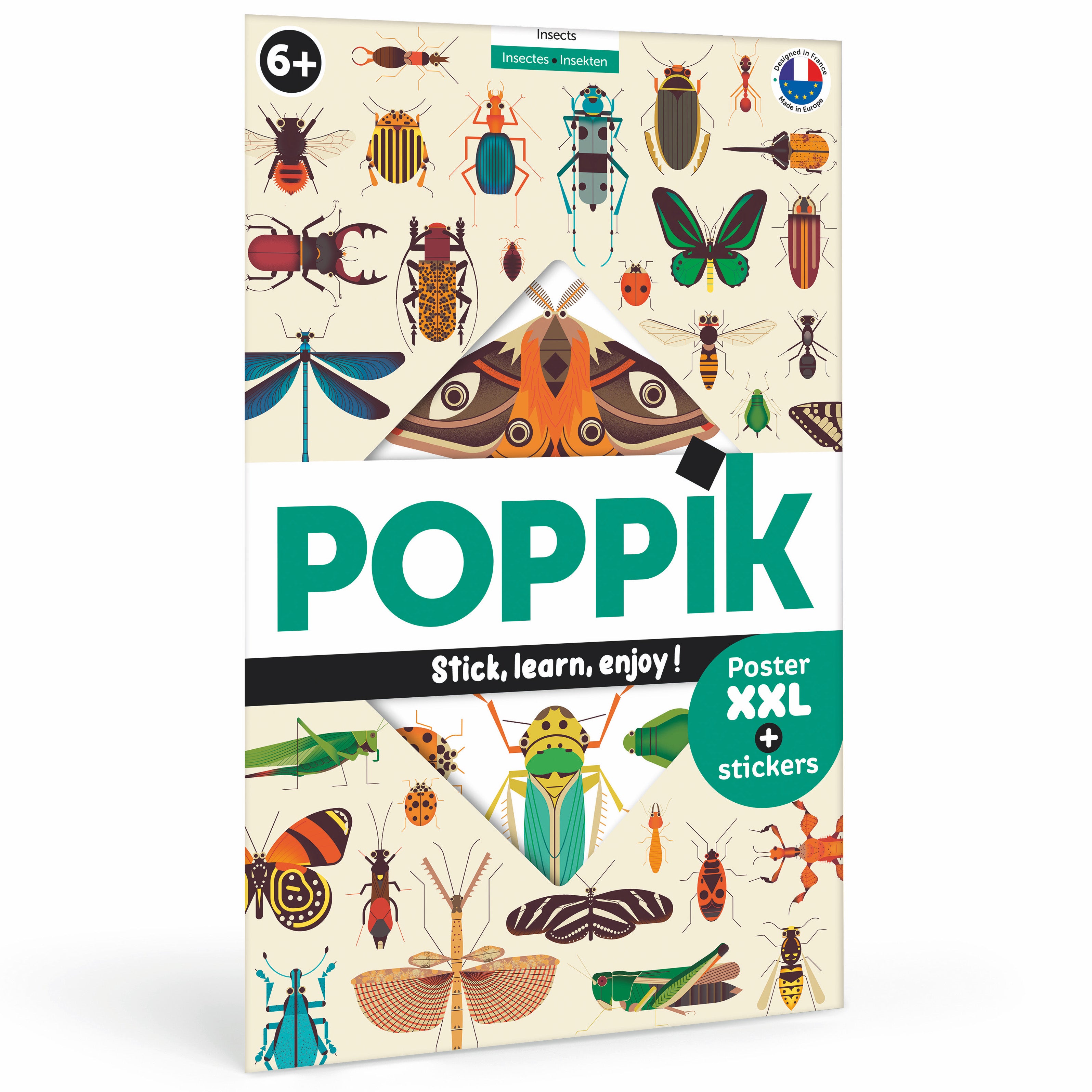 Poppik Discovery Sticker Poster // Insects