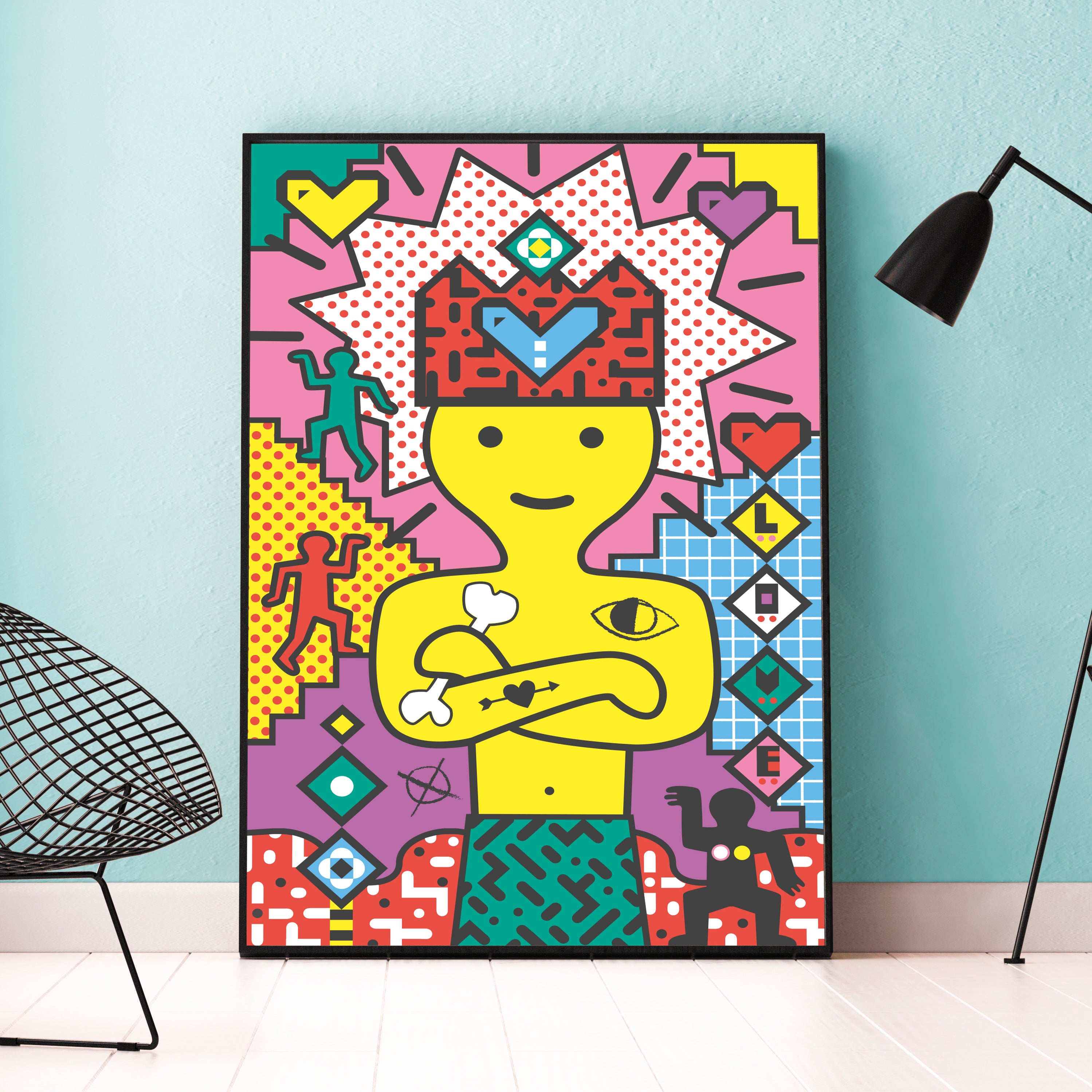 Poppik Creative Pixel Sticker Poster // Pop Art