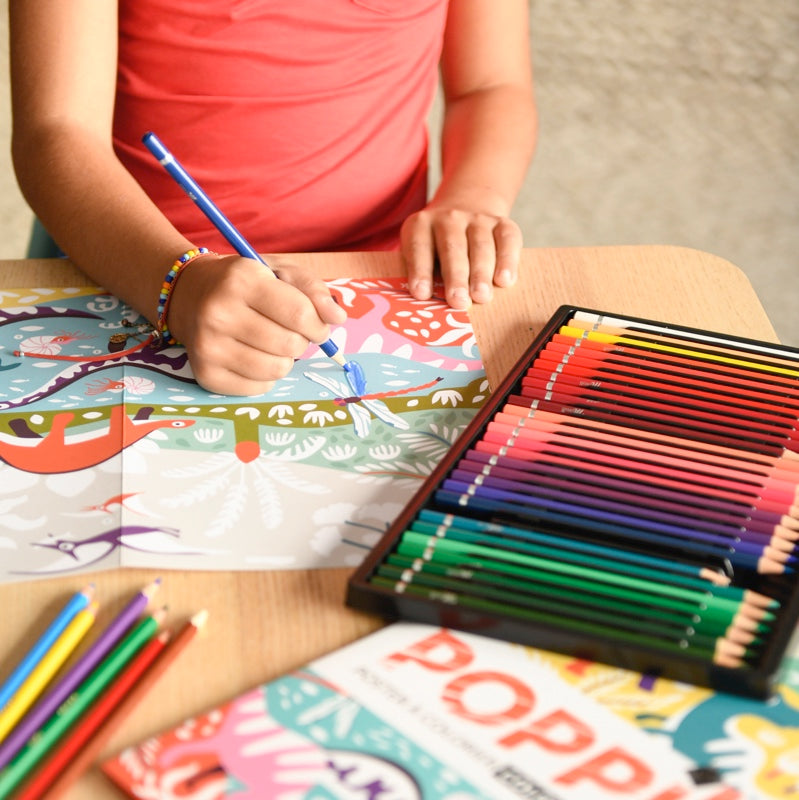 Poppik Colouring Poster // Dinosaur