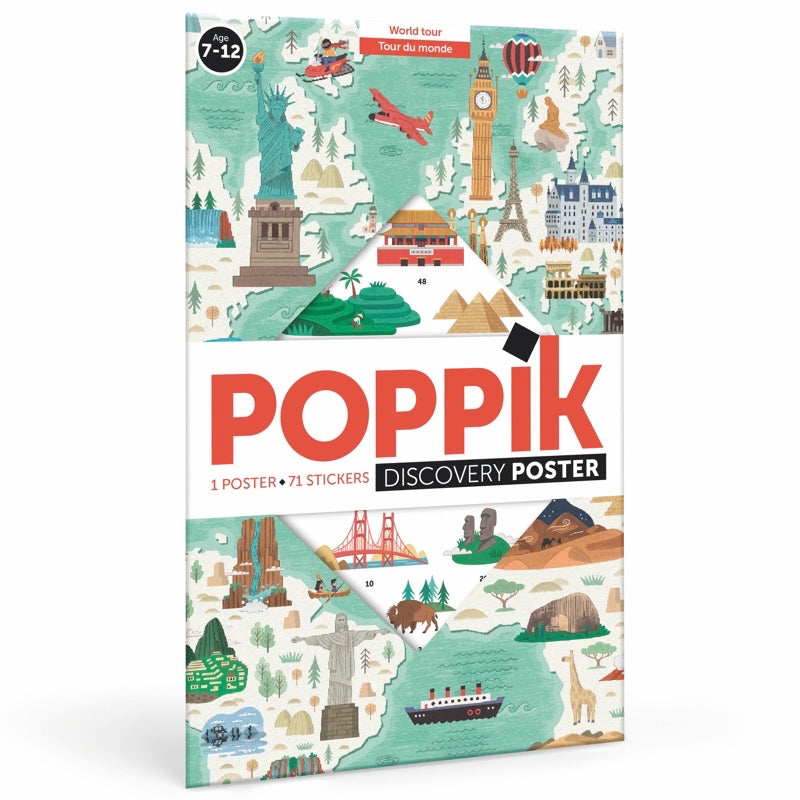 Poppik Discovery Sticker Poster // World Tour