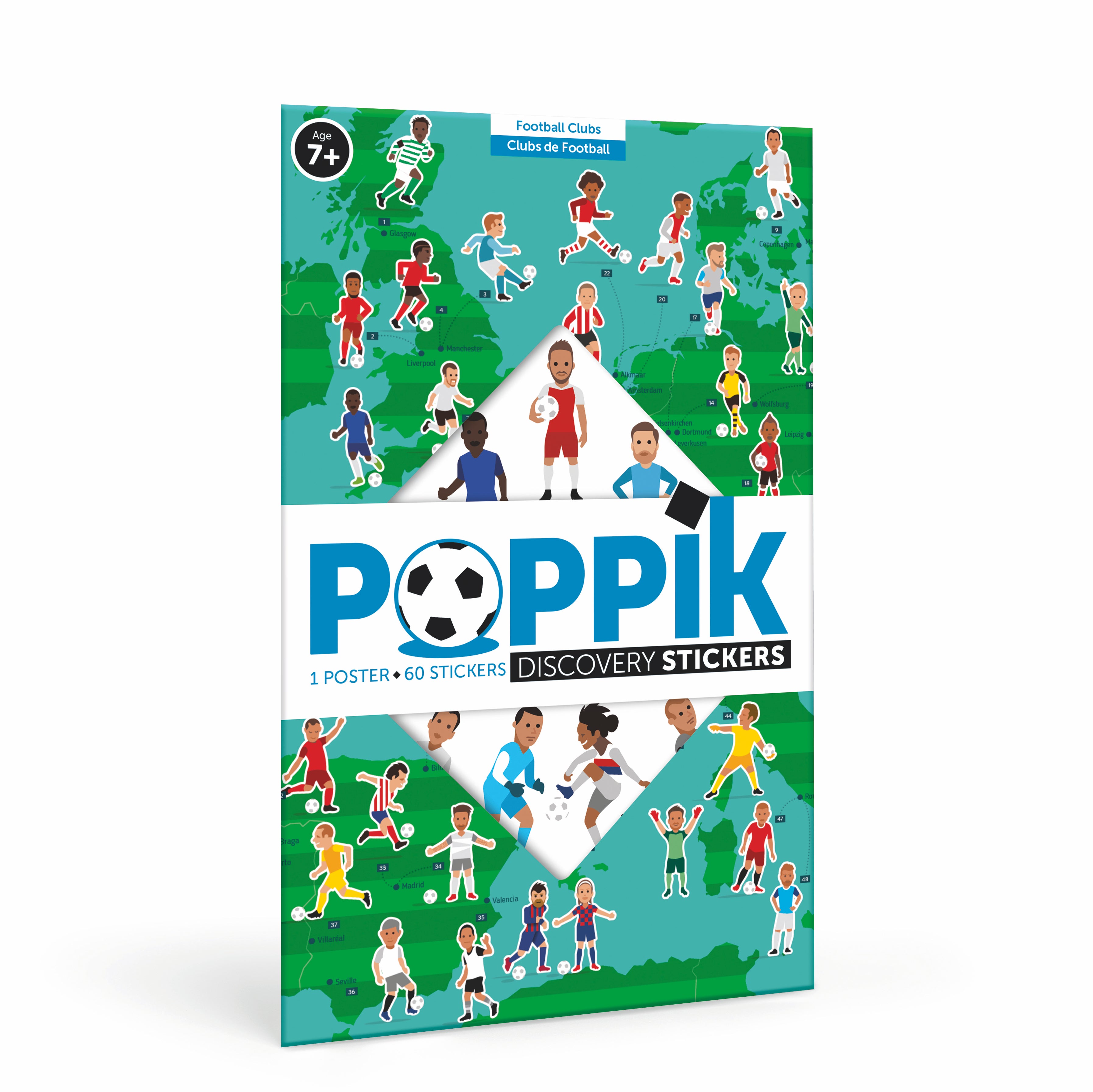 Poppik Discovery Sticker Poster // Football Clubs