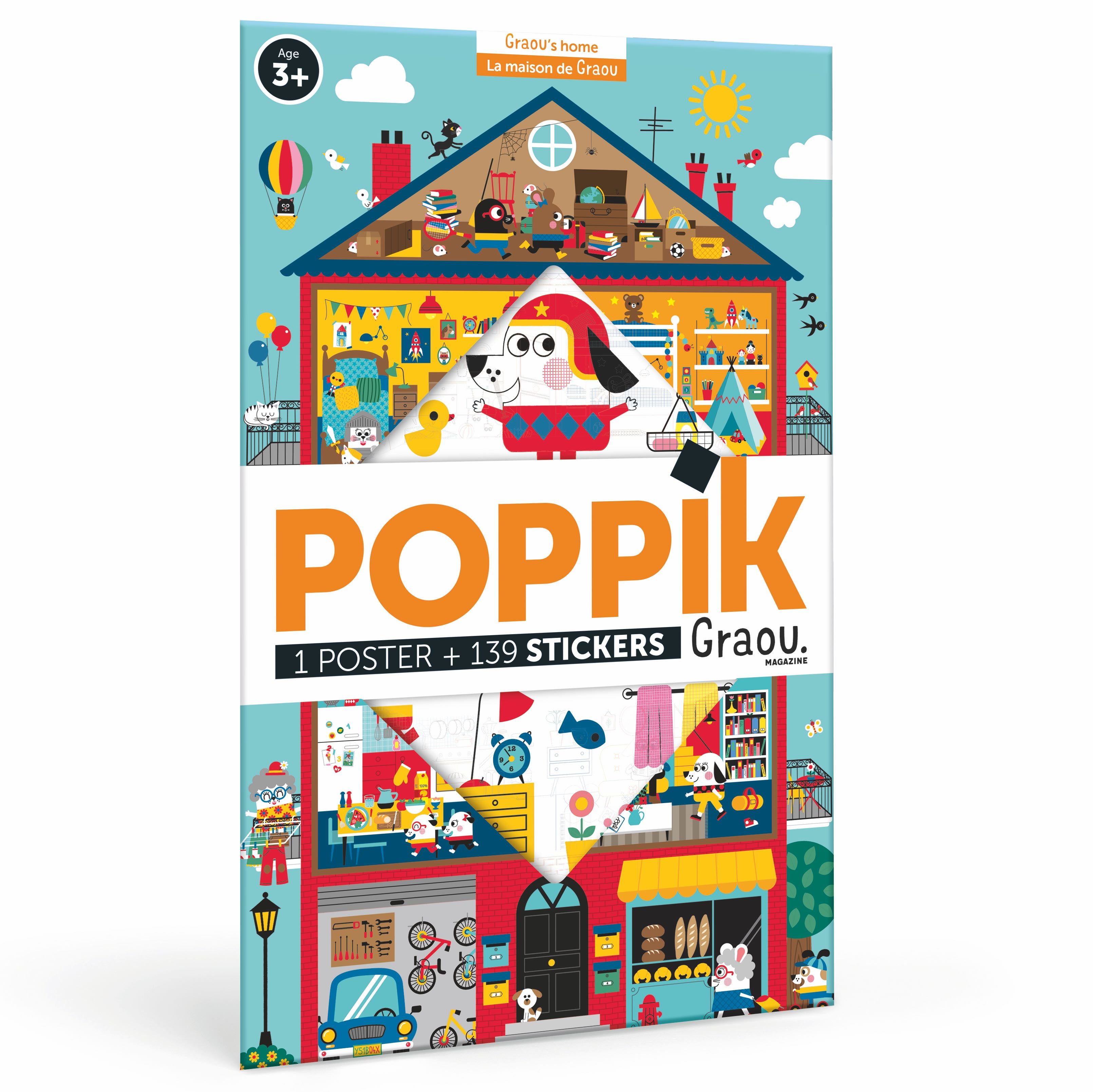 Poppik Discovery Sticker Poster // Home
