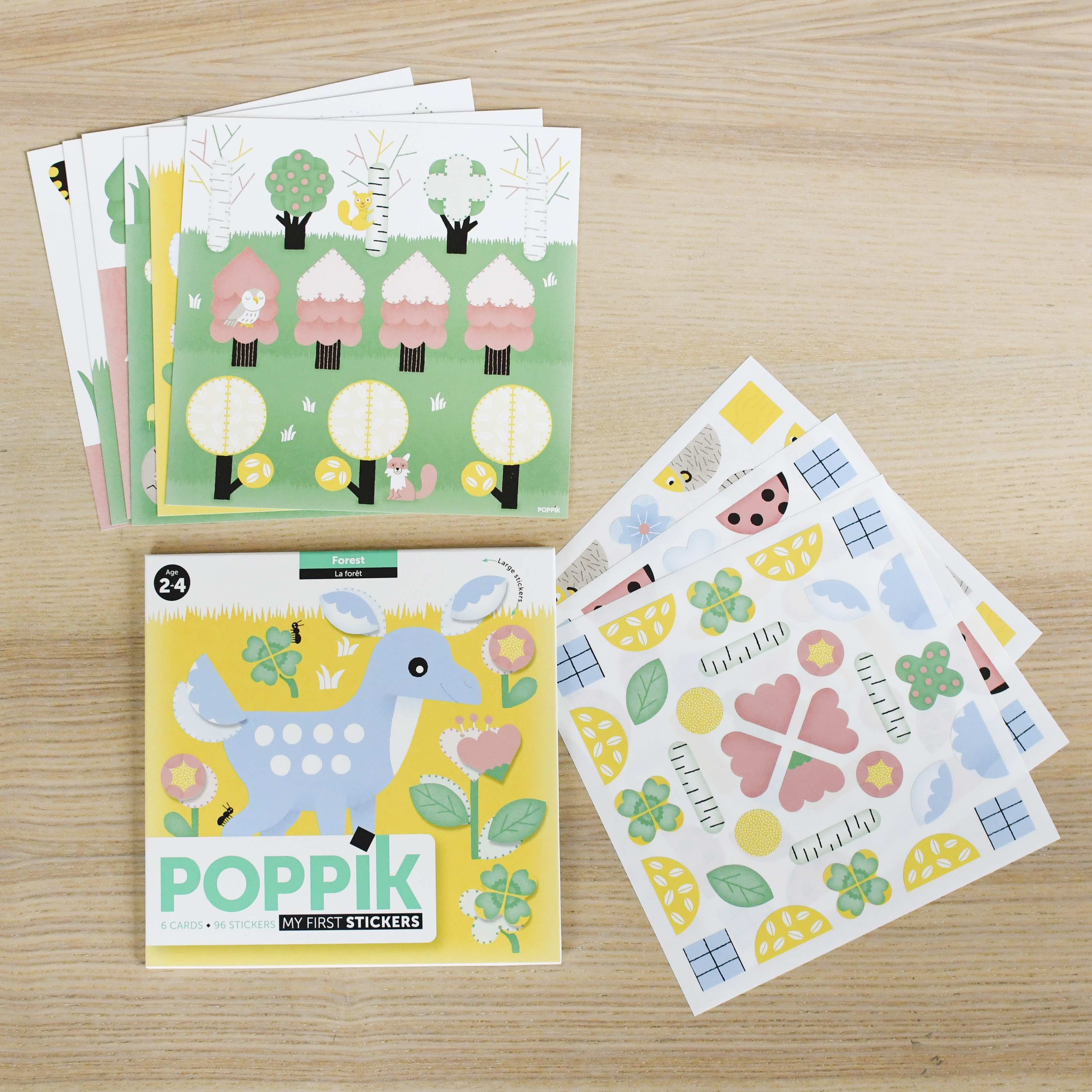 Poppik My First Reusable Sticker Set // Forest