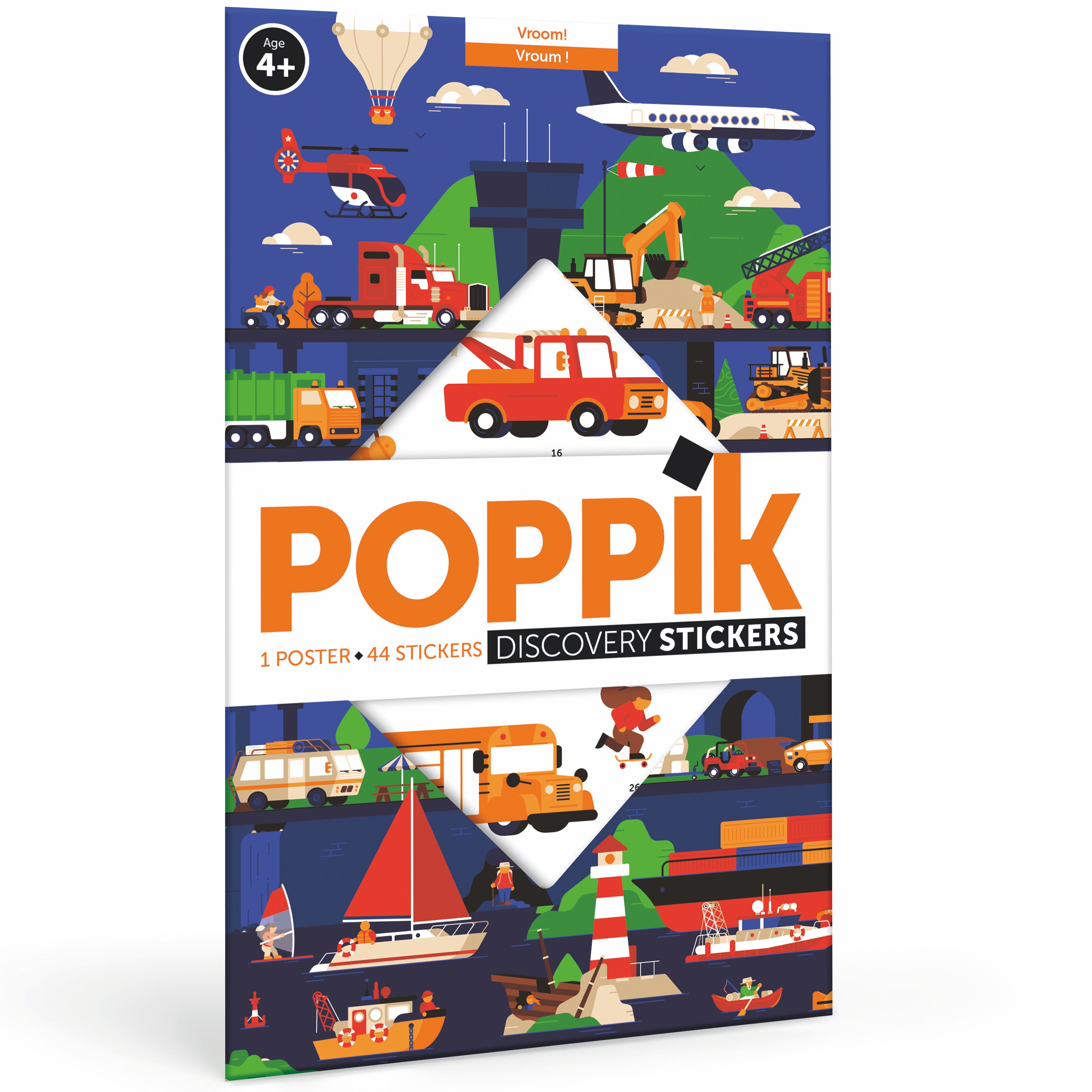 Poppik Discovery Sticker Poster // Vehicles