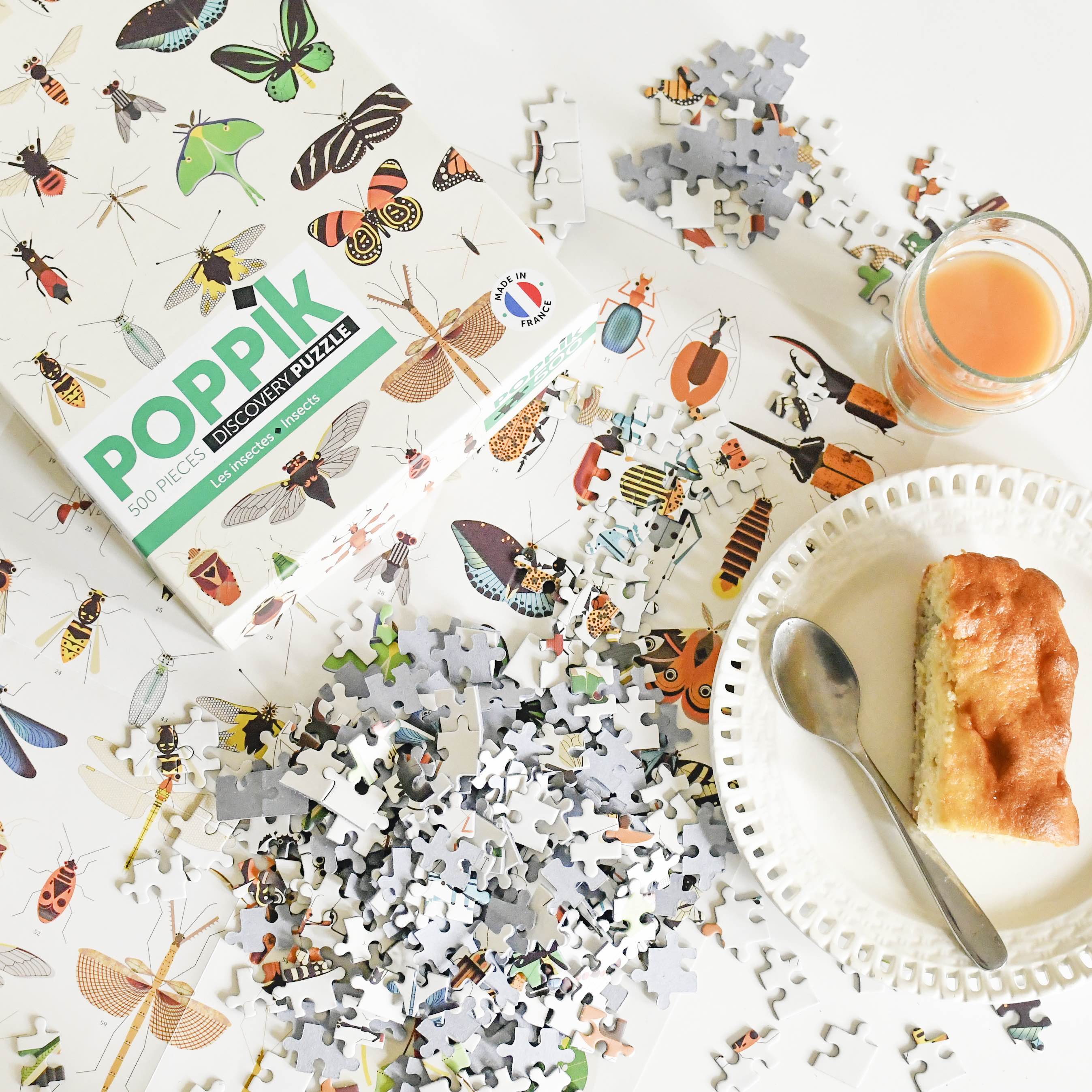 Poppik Puzzle with Poster // Insects (500 Parça)